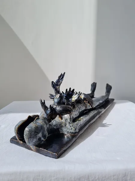 Image of Insomnia by VITALIY KRASUTSKIY, size: 35х25х17, Sculpture medium, from Lviv, part of the Series 1 series Photo 8 of 8.