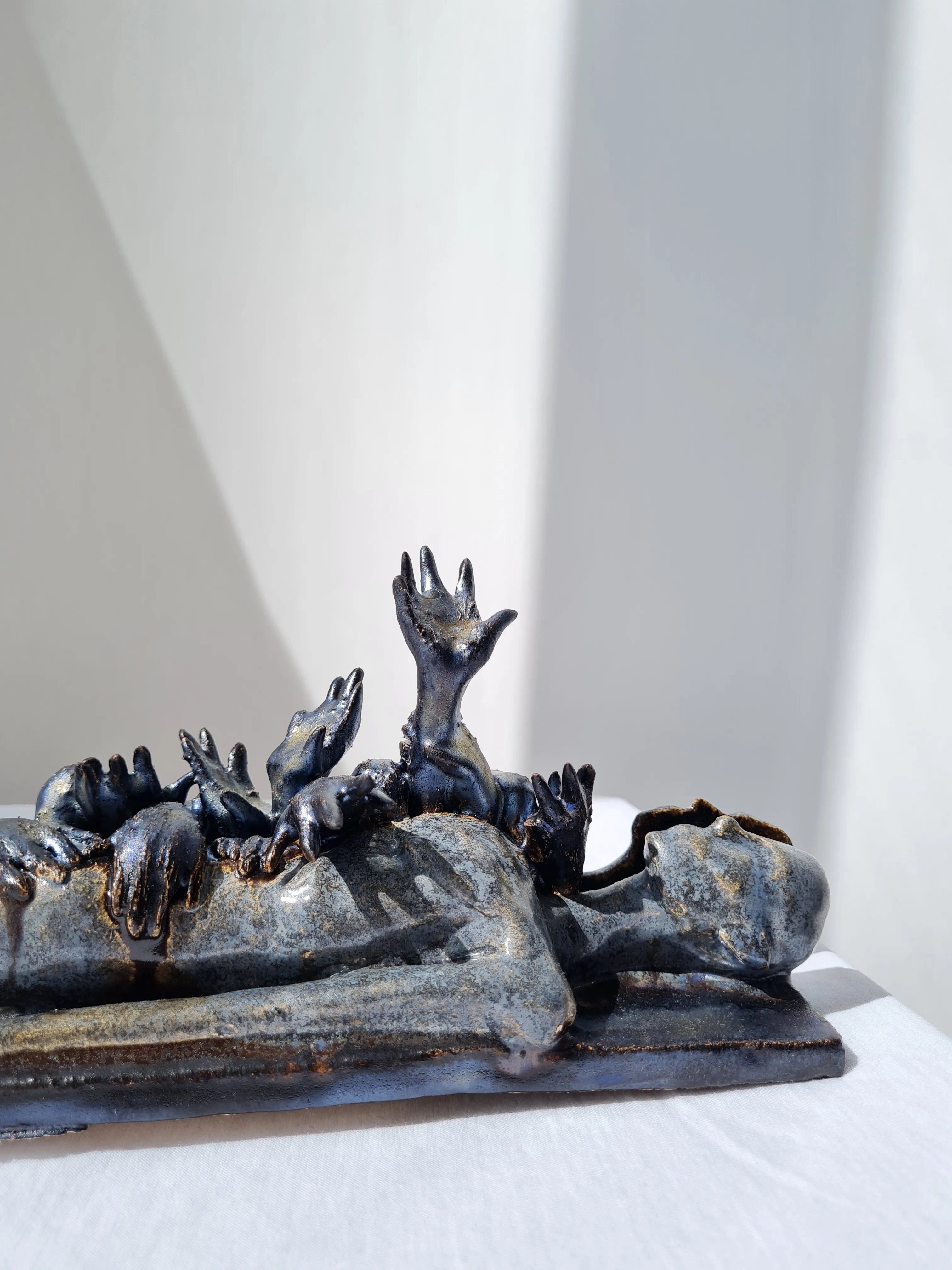 Image of Insomnia by VITALIY KRASUTSKIY, size: 35х25х17, Sculpture medium, from Lviv, part of the Series 1 series Photo 1 of 8.