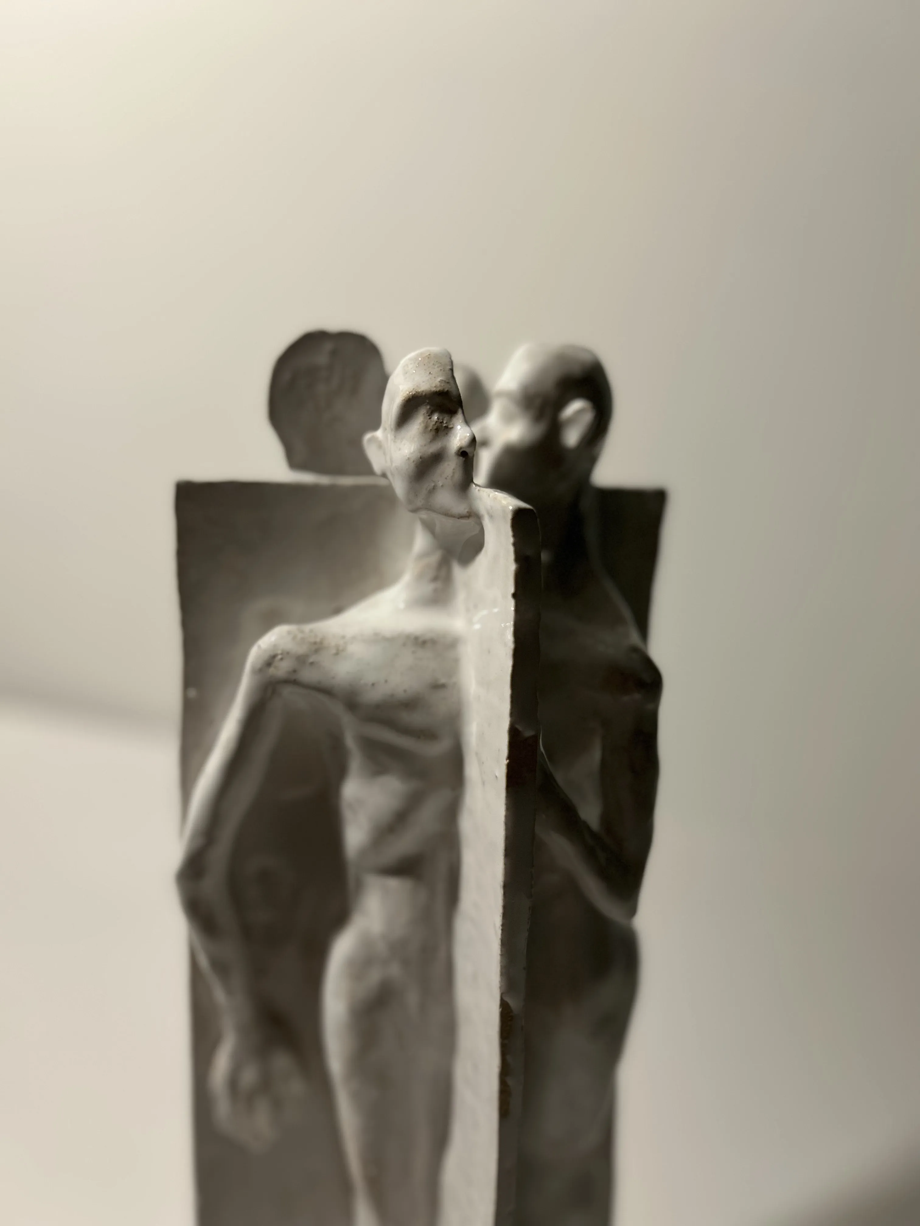 Image of Cycle of Indifference by VITALIY KRASUTSKIY, size: 40х15х15, made of Chamotte clay, glazes, Sculpture medium, from Lviv, part of the Series 1 series Photo 2 of 5.