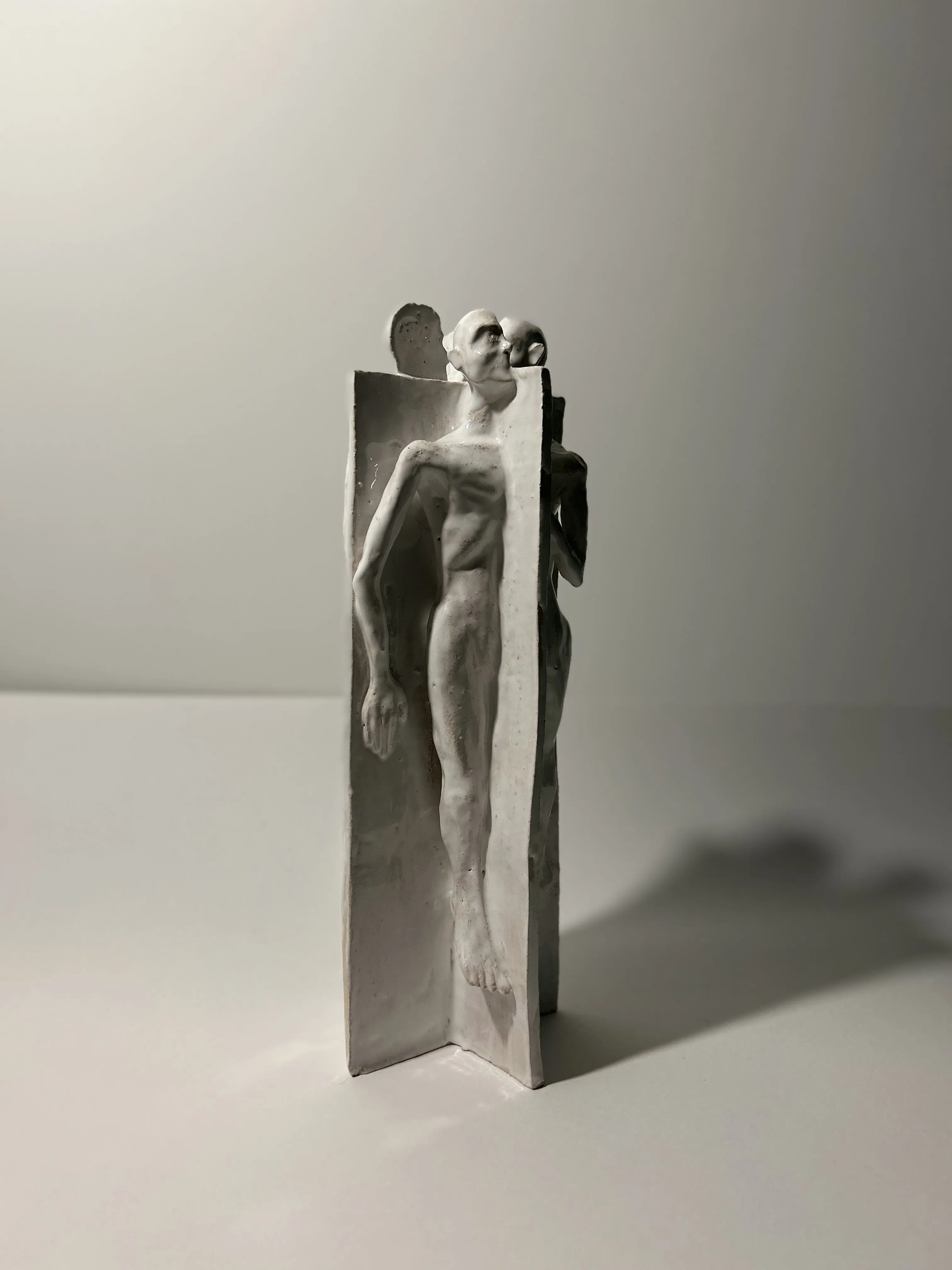 Image of Cycle of Indifference by VITALIY KRASUTSKIY, size: 40х15х15, made of Chamotte clay, glazes, Sculpture medium, from Lviv, part of the Series 1 series Photo 4 of 5.