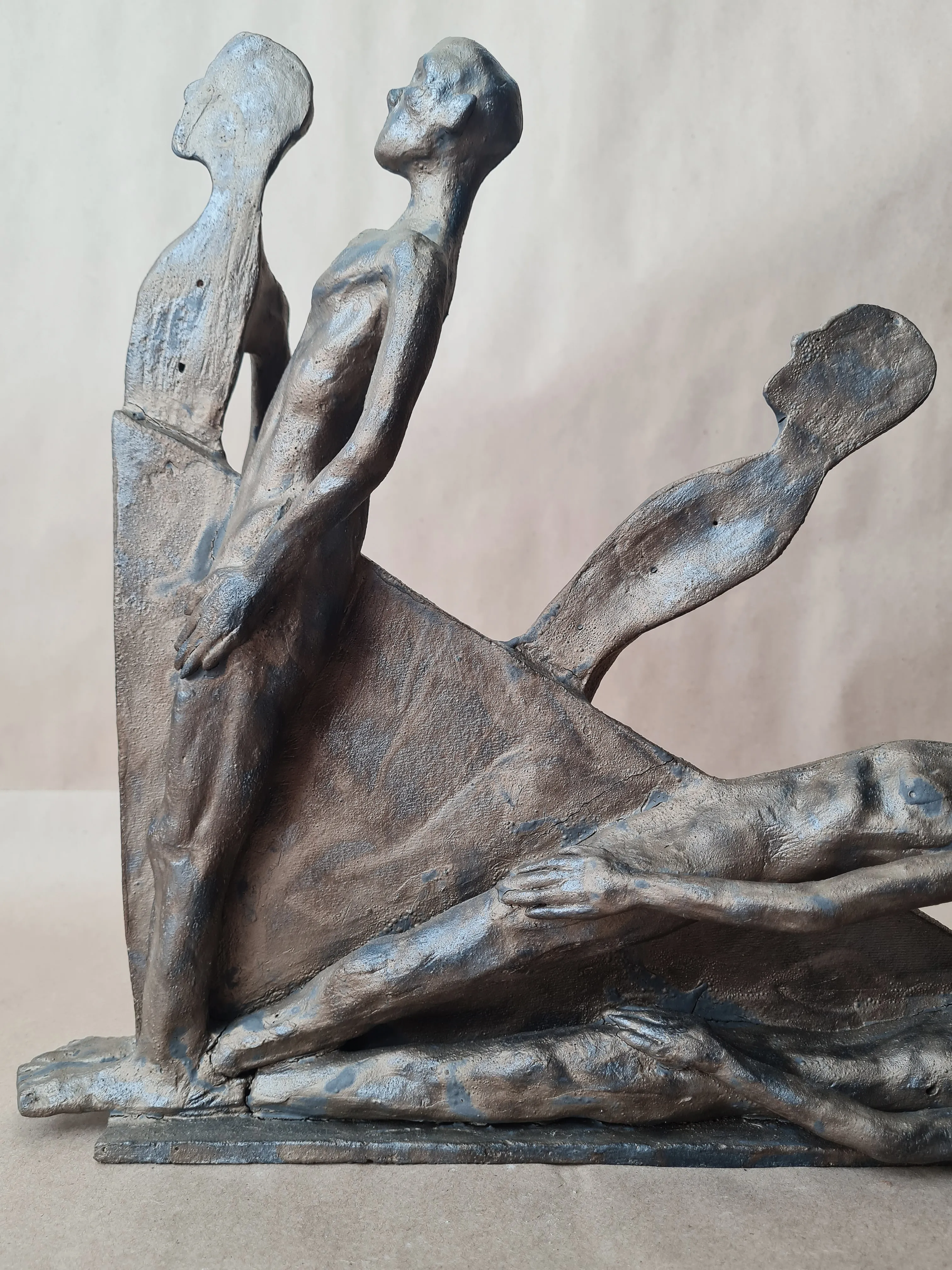 Image of Degradation by VITALIY KRASUTSKIY, size: 35х35х10, made of Chamotte clay, glazes, Sculpture medium, part of the Series 1 series Photo 1 of 10.