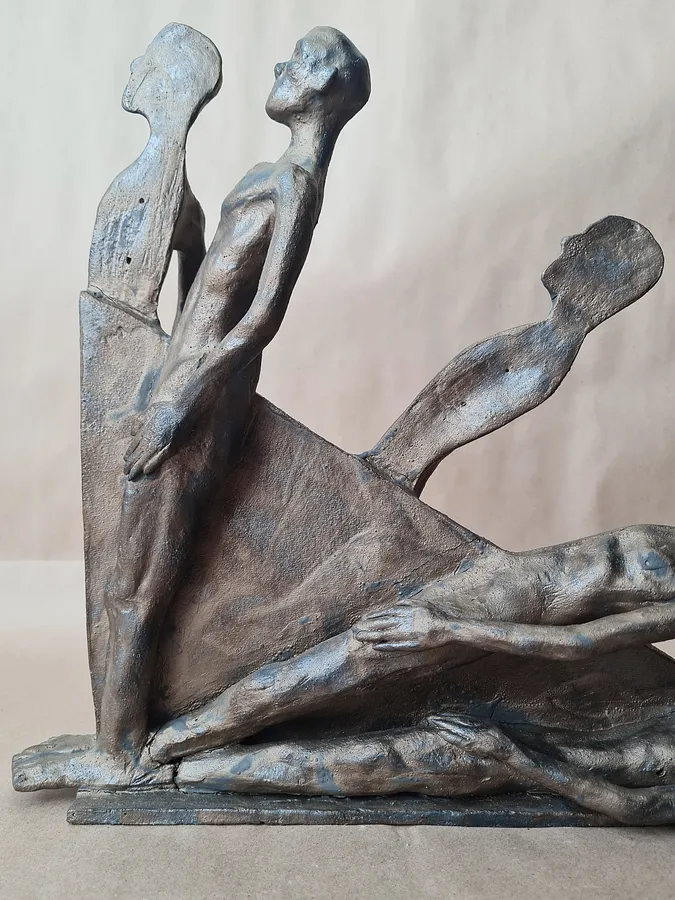 Image of Degradation by VITALIY KRASUTSKIY, size: 35х35х10, made of Chamotte clay, glazes, Sculpture medium, part of the Series 1 series Photo 1 of 10.