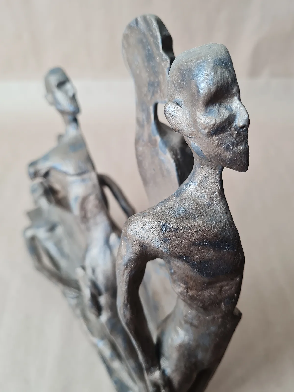 Image of Degradation by VITALIY KRASUTSKIY, made of Chamotte clay, glazes, Sculpture medium, part of the Series 1 series Photo 2 of 10.