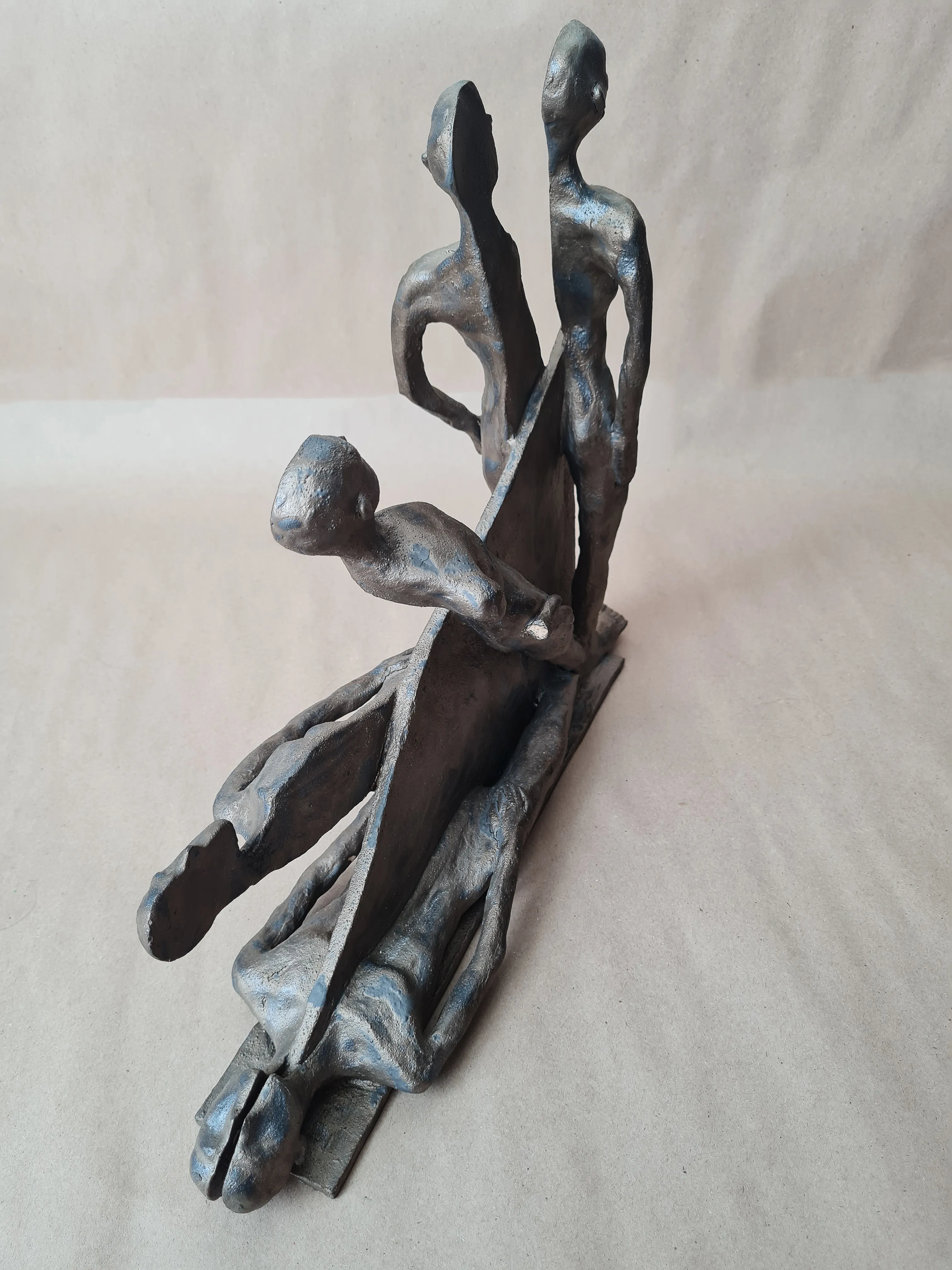 Image of Degradation by VITALIY KRASUTSKIY, size: 35х35х10, made of Chamotte clay, glazes, Sculpture medium, part of the Series 1 series Photo 9 of 10.