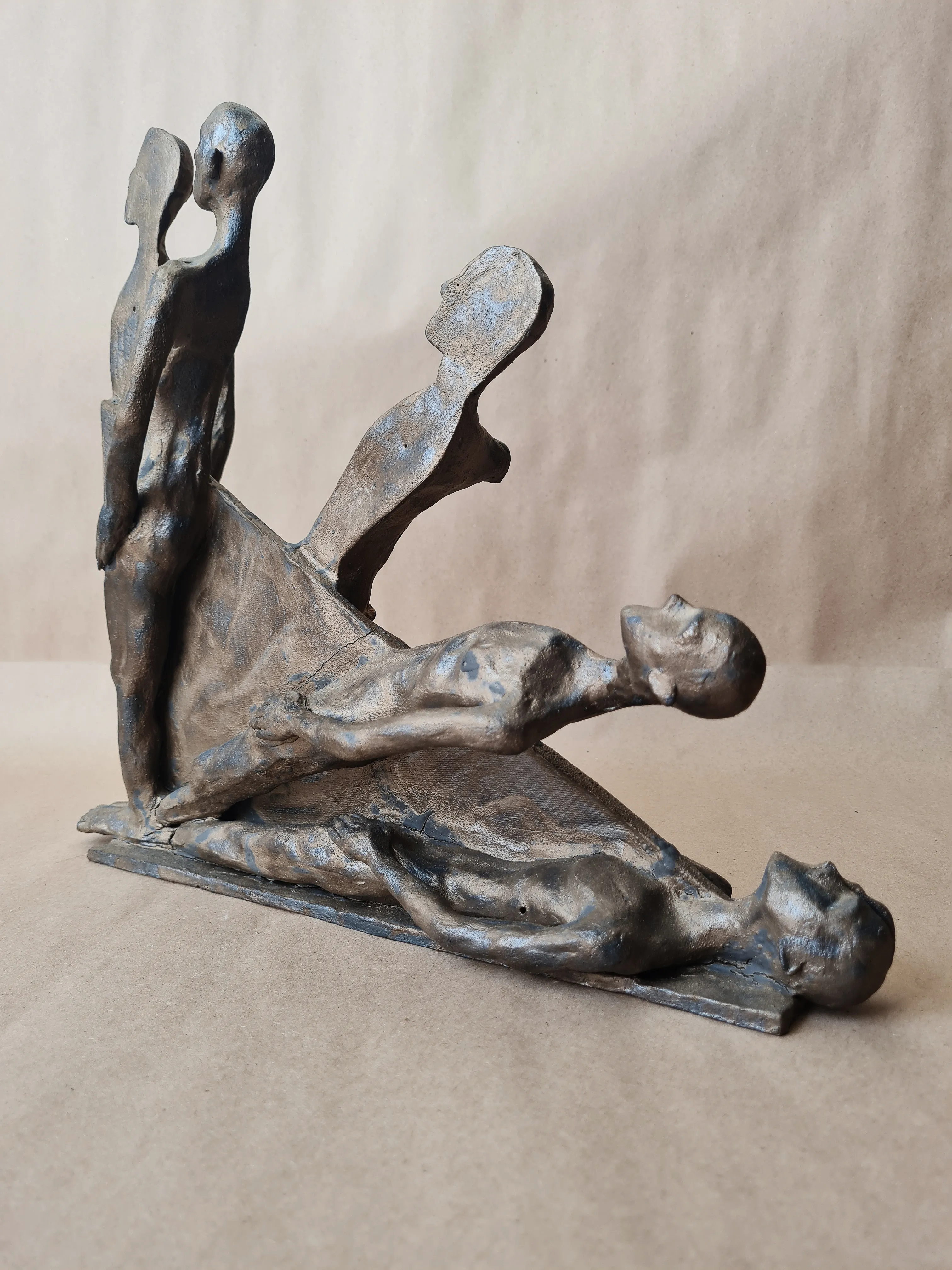 Image of Degradation by VITALIY KRASUTSKIY, size: 35х35х10, made of Chamotte clay, glazes, Sculpture medium, part of the Series 1 series Photo 10 of 10.