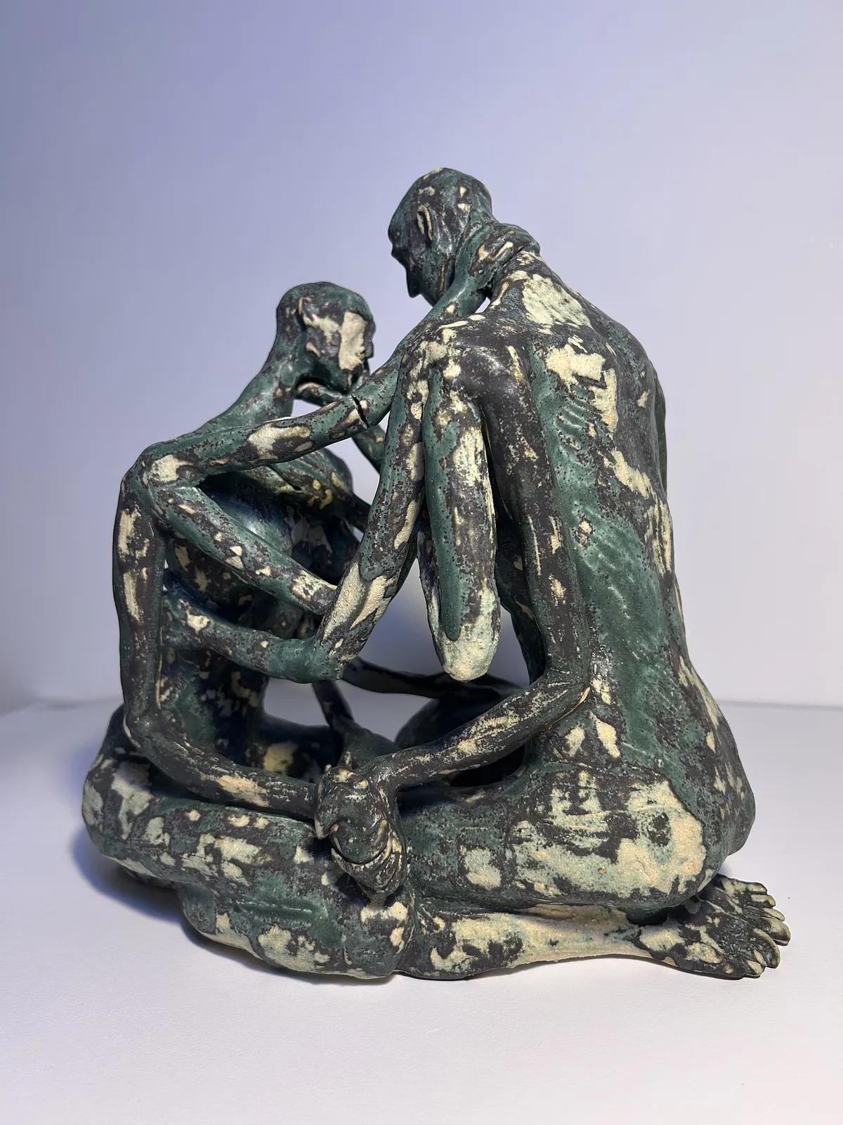 Image of Touch by VITALIY KRASUTSKIY, made of Chamotte clay, glazes, Sculpture medium, from Lviv, part of the Series 1 series Photo 1 of 6.