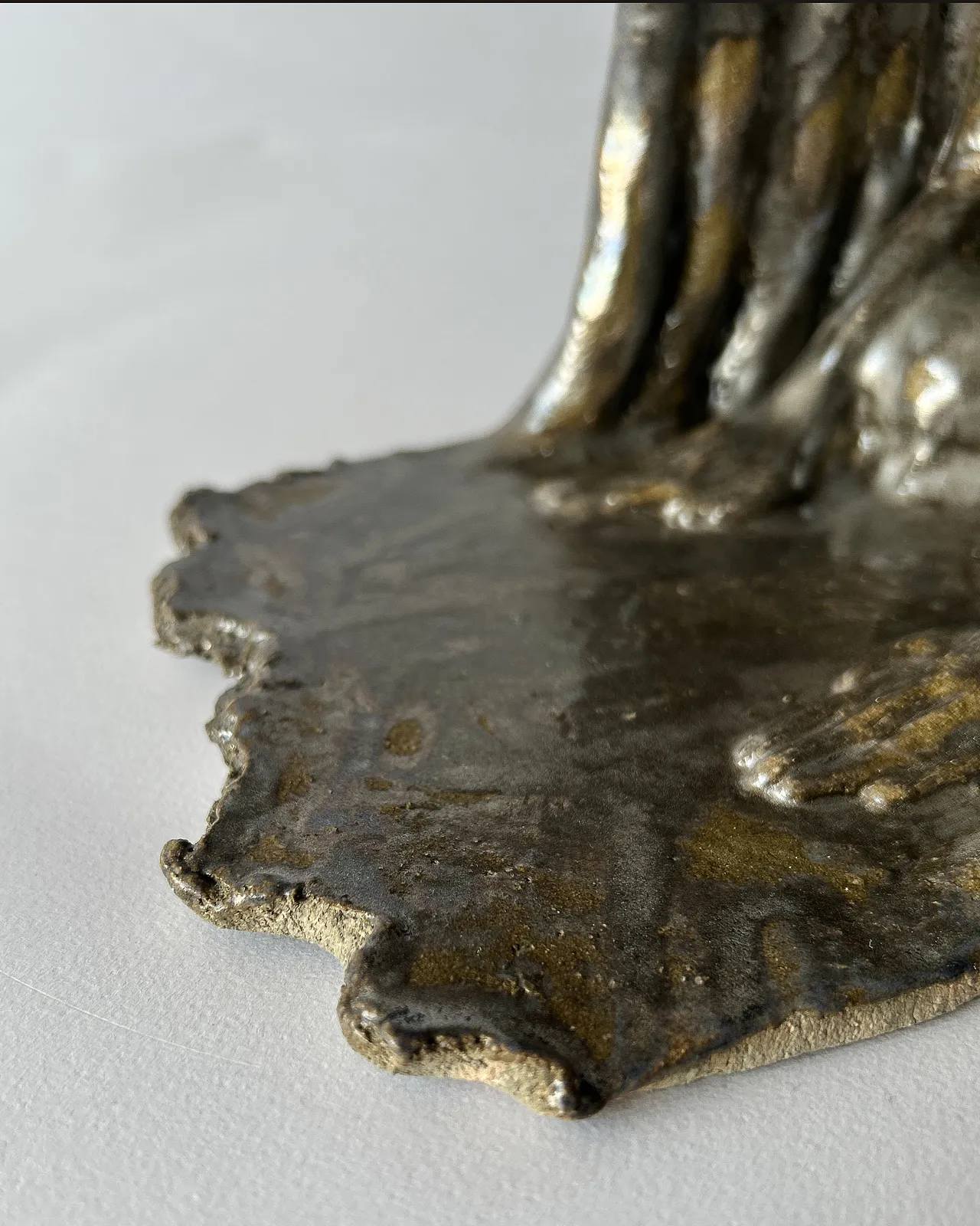 Image of Repentance by VITALIY KRASUTSKIY, made of Chamotte clay, glazes, Sculpture medium, part of the Series 1 series, priced at €400 Photo 6 of 9.