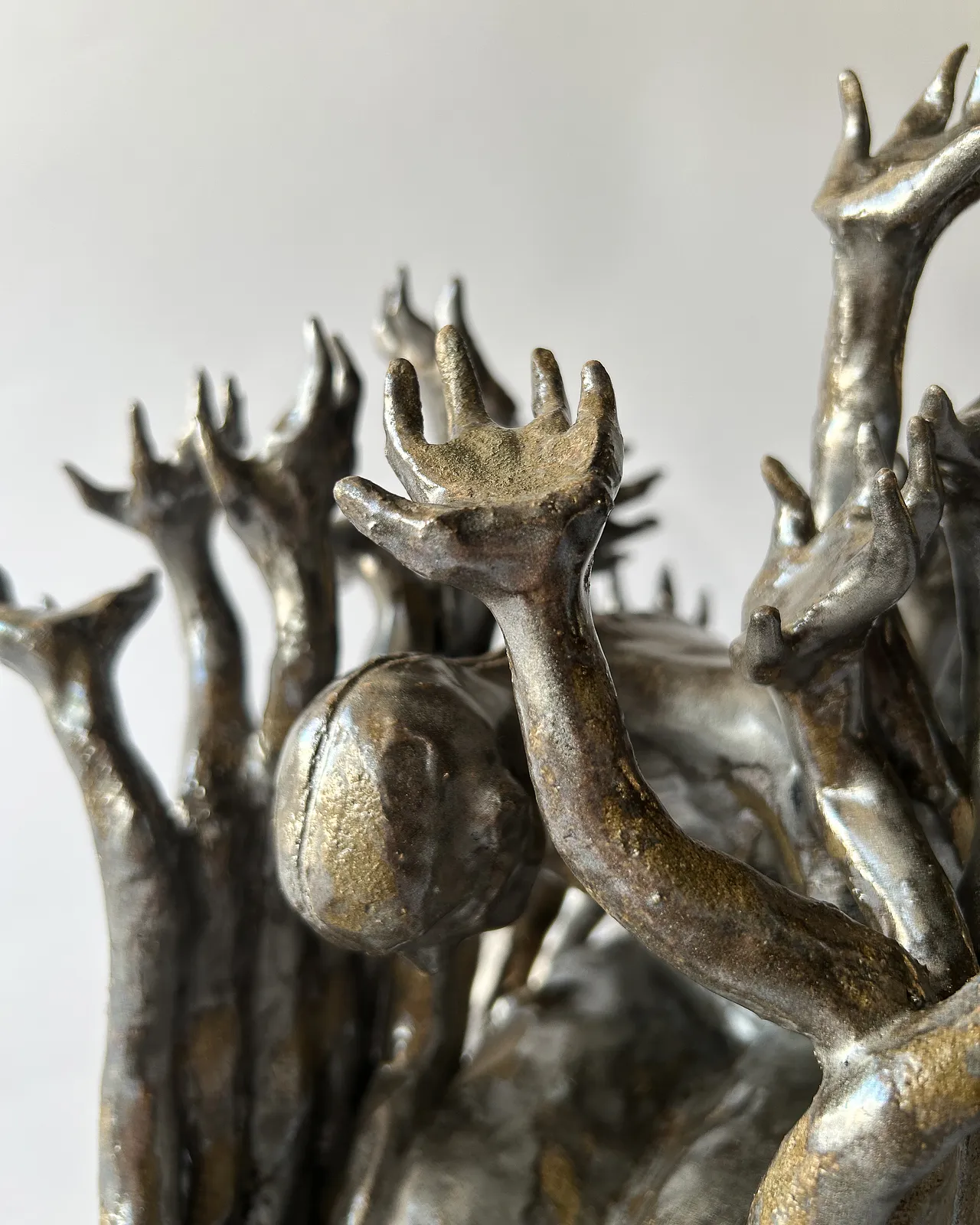 Image of Repentance by VITALIY KRASUTSKIY, made of Chamotte clay, glazes, Sculpture medium, part of the Series 1 series, priced at €400 Photo 9 of 9.