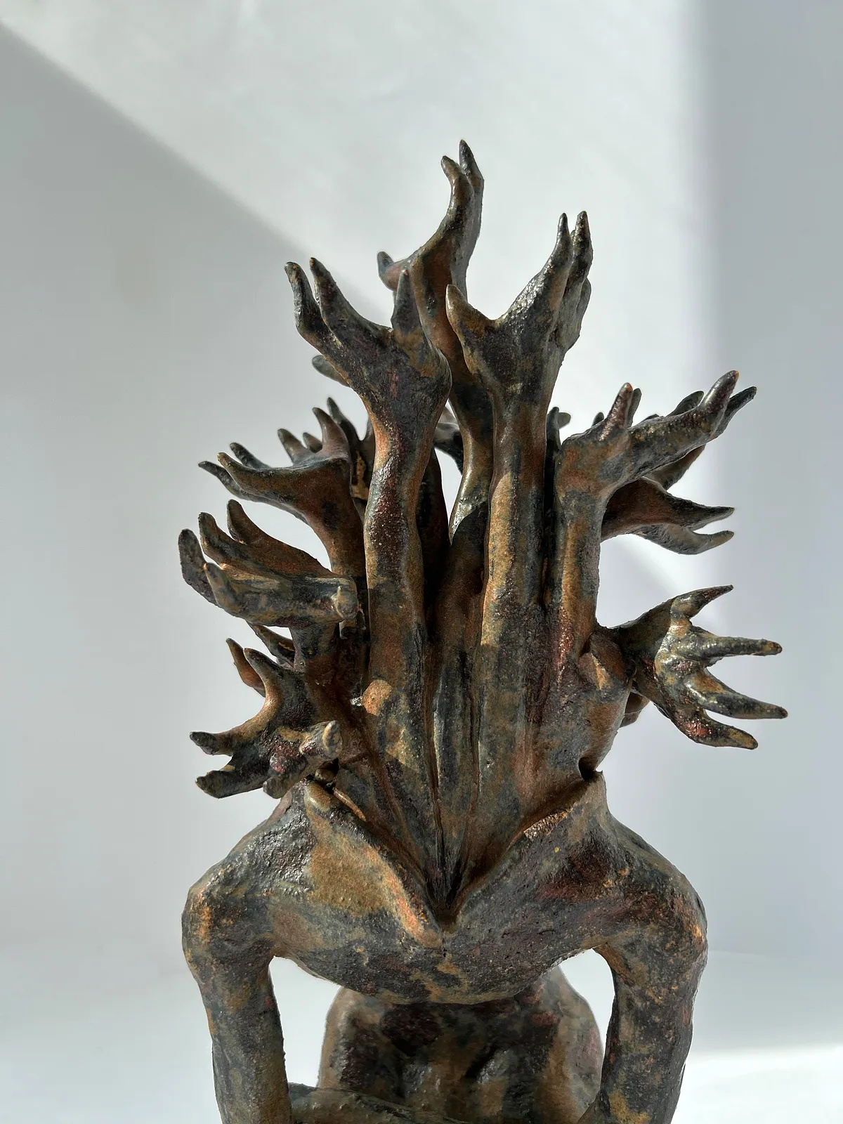 Image of Hand-headed by VITALIY KRASUTSKIY, made of Chamotte clay, glazes, Sculpture medium, part of the Series 1 series Photo 2 of 7.