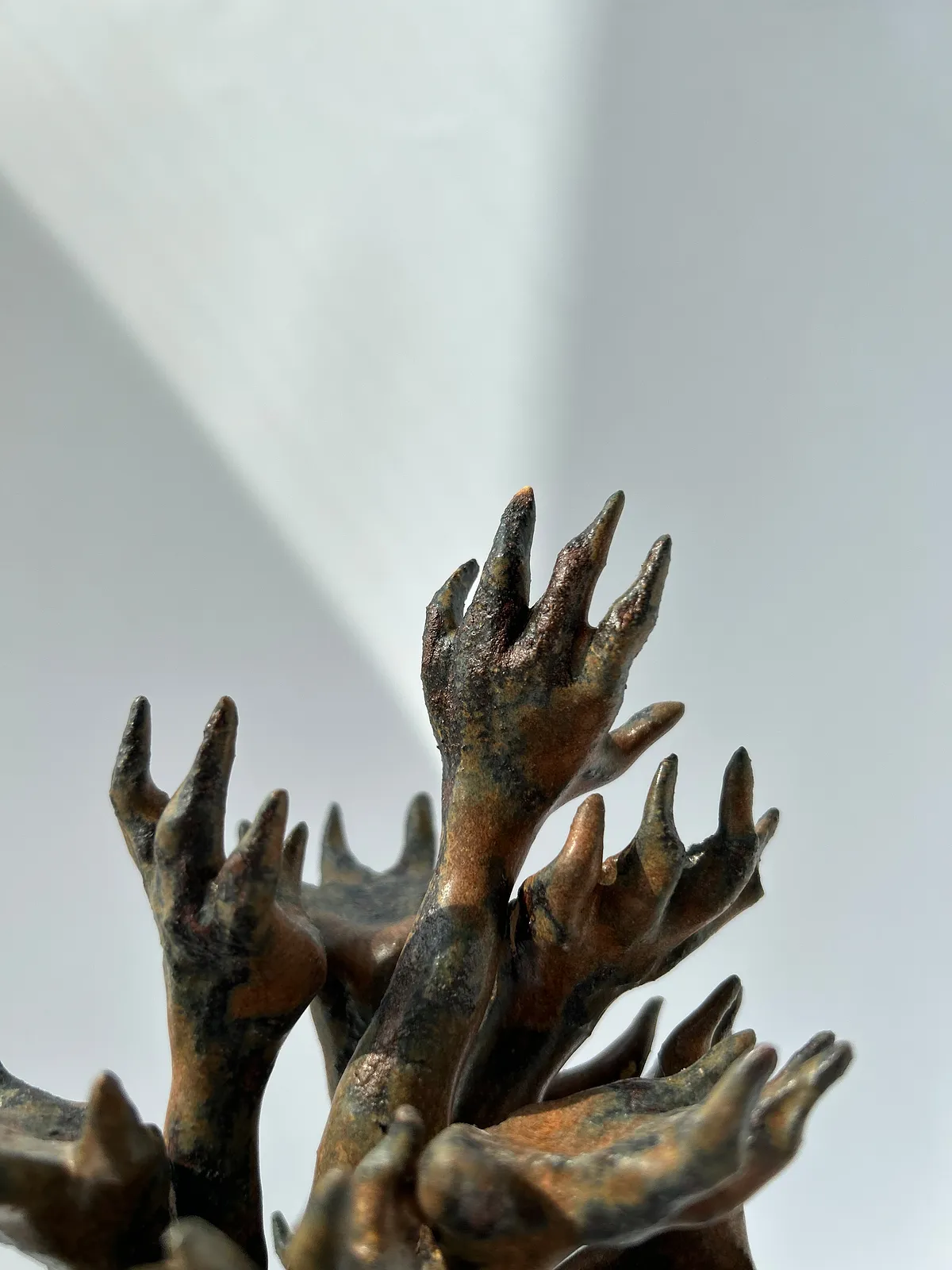 Image of Hand-headed by VITALIY KRASUTSKIY, made of Chamotte clay, glazes, Sculpture medium, part of the Series 1 series Photo 5 of 7.