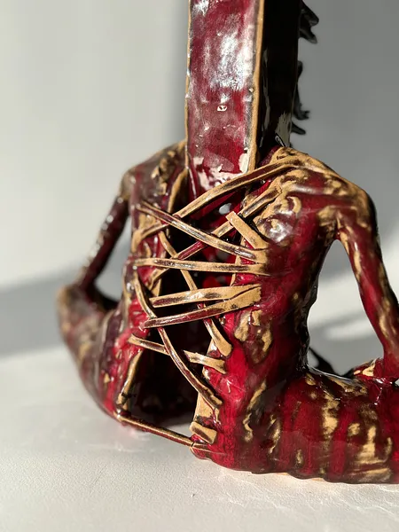 Image of Страх by VITALIY KRASUTSKIY, size: 33х33х12, Sculpture medium, part of the Series 1 series Photo 6 of 10.