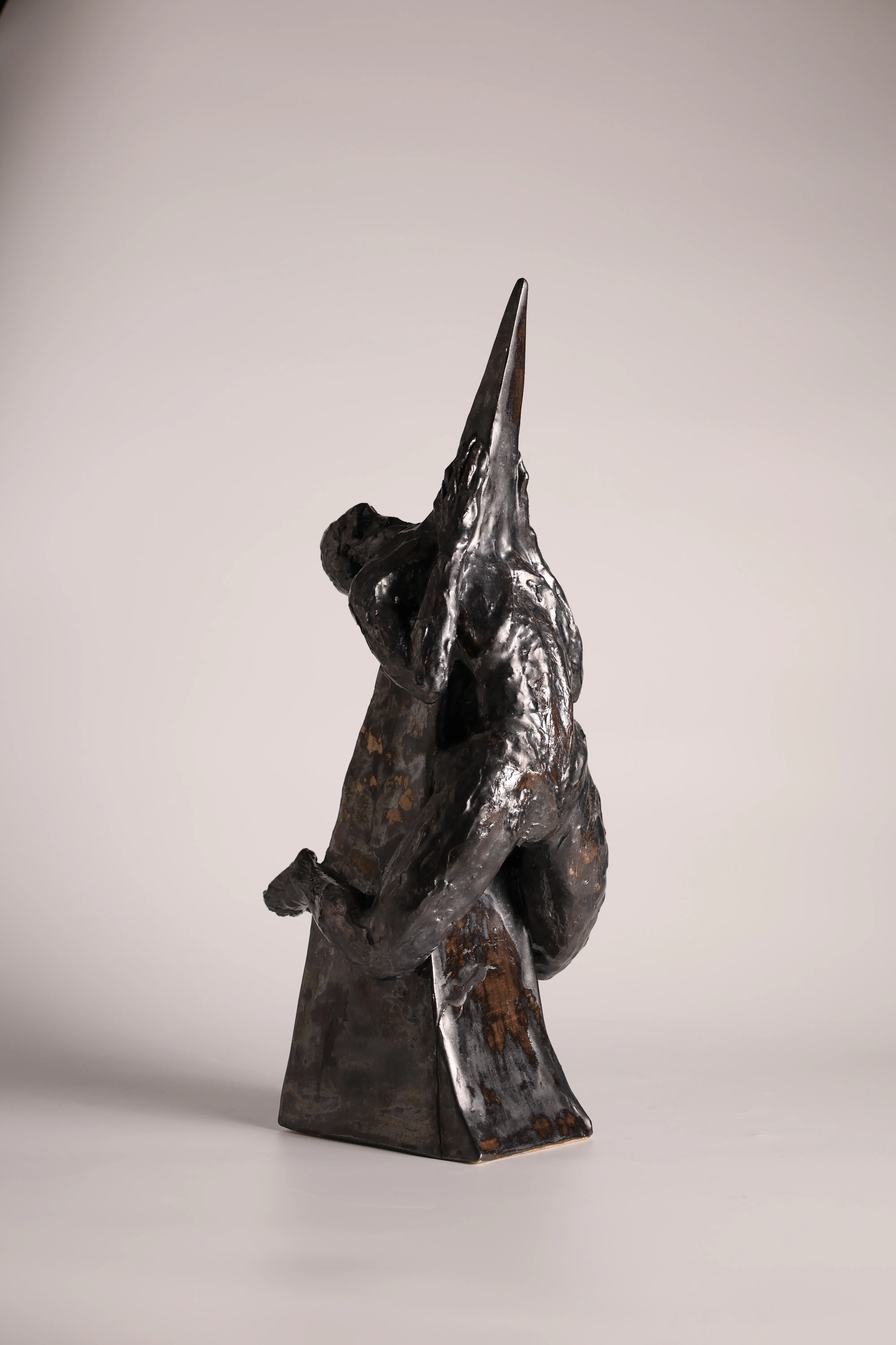 Image of Шпиль by VITALIY KRASUTSKIY, size: H=45 cm, made of Шамотна глина, поливи, Sculpture medium, from Львів, part of the Series 1 series, priced at €1200 (≈ 62,125 грн) Photo 2 of 12.