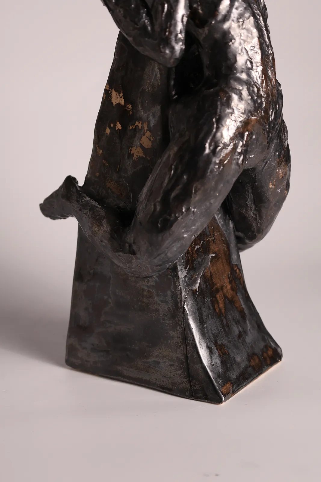 Image of Шпиль by VITALIY KRASUTSKIY, size: H=45 cm, made of Шамотна глина, поливи, Sculpture medium, from Львів, part of the Series 1 series, priced at €500 Photo 12 of 12.