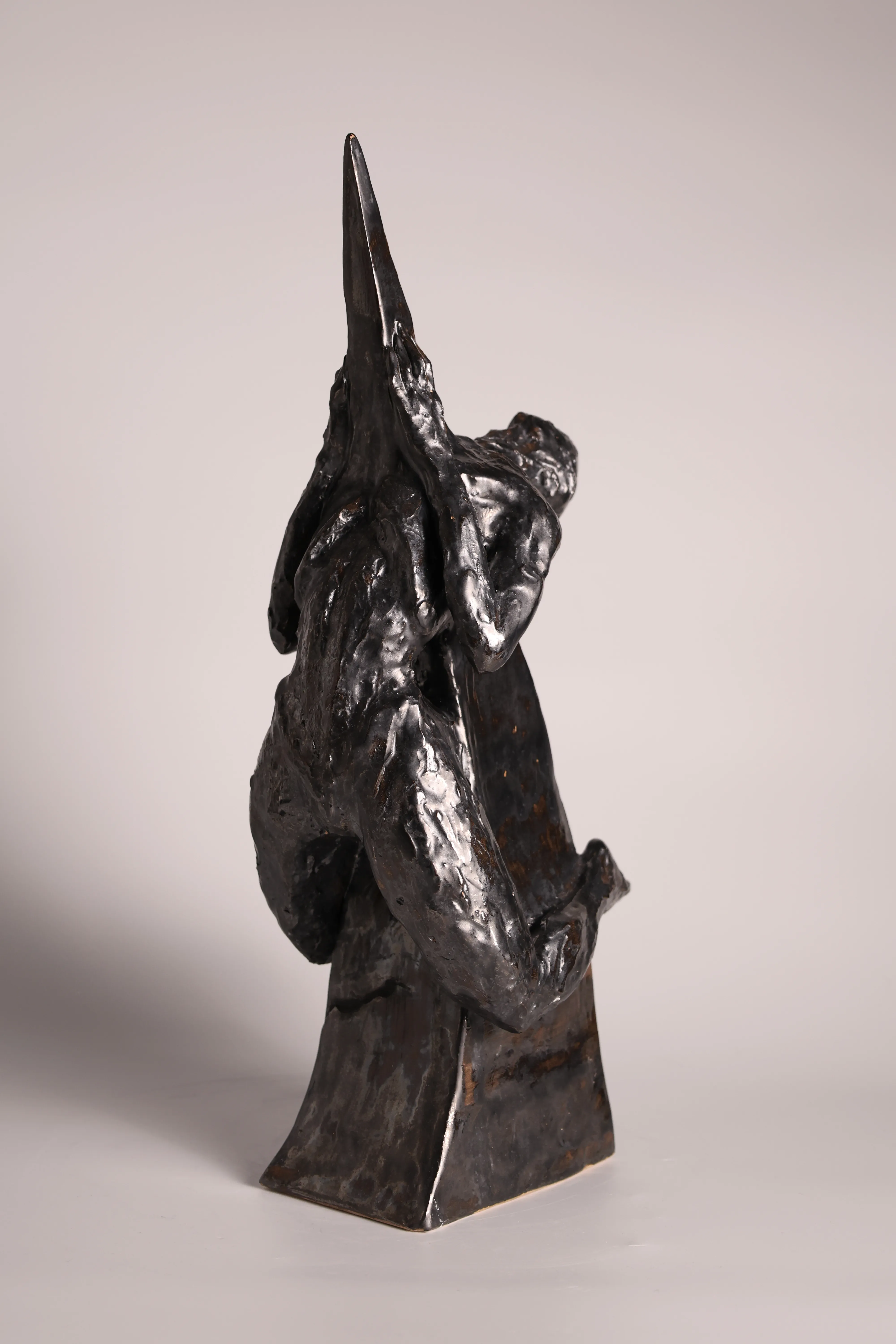Image of Шпиль by VITALIY KRASUTSKIY, size: H=45 cm, made of Шамотна глина, поливи, Sculpture medium, from Львів, part of the Series 1 series, priced at €1200 (≈ 62,125 грн) Photo 7 of 12.