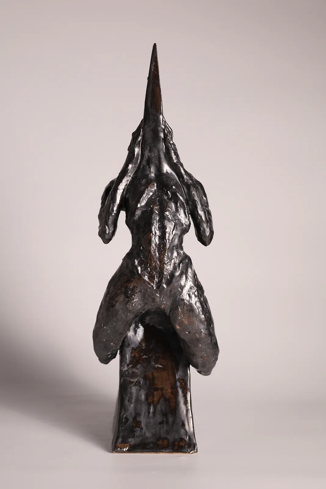 Image of Шпиль by VITALIY KRASUTSKIY, size: H=45 cm, made of Шамотна глина, поливи, Sculpture medium, from Львів, part of the Series 1 series, priced at €500 Photo 8 of 12.