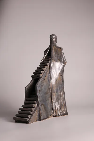 Image of Inside by VITALIY KRASUTSKIY, size: 35x30 cm, made of Шамотна глина, поливи, Sculpture medium, from Львів, part of the Series 1 series, priced at €400 Photo 7 of 11.