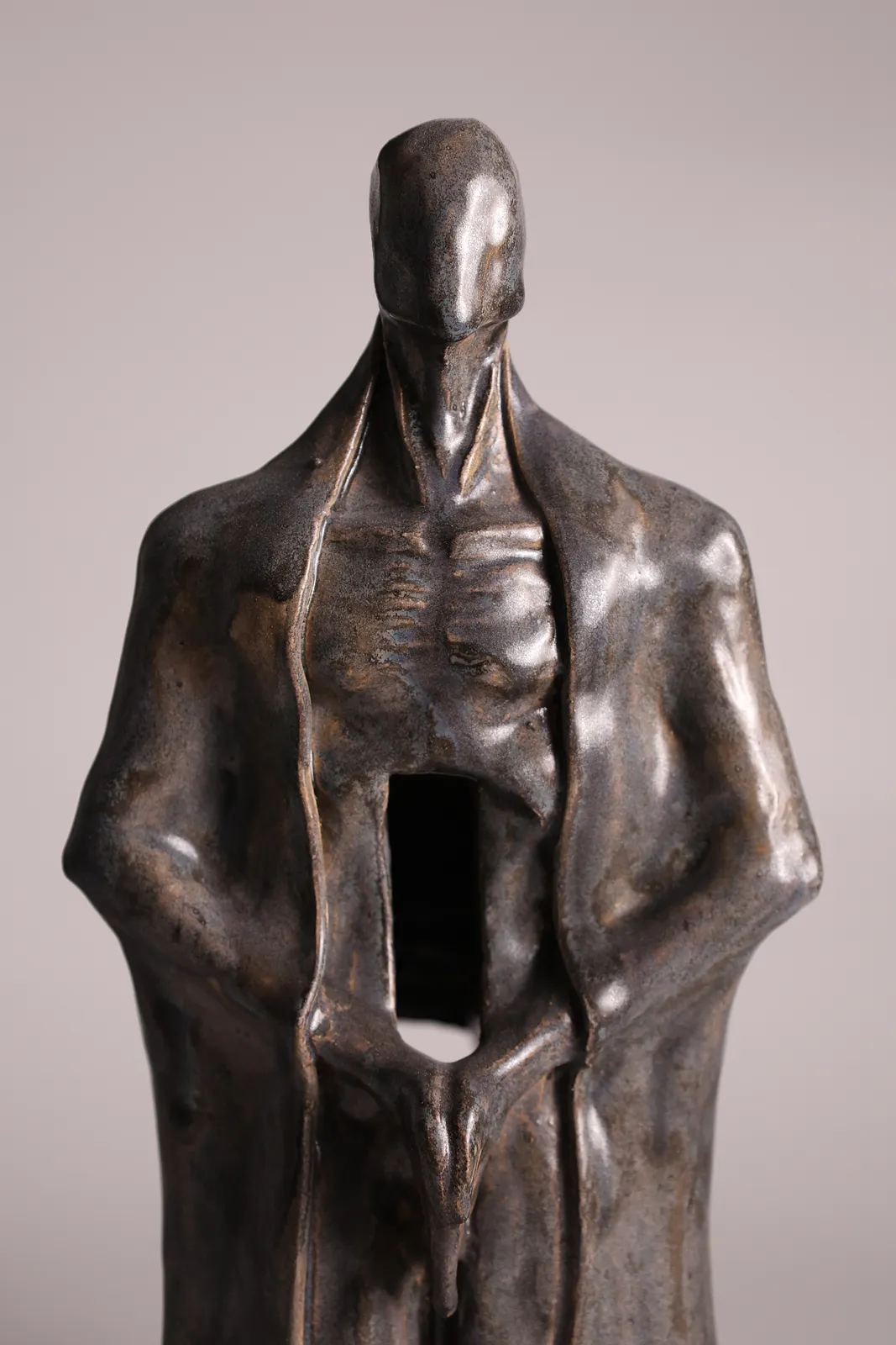 Image of Inside by VITALIY KRASUTSKIY, size: 35x30 cm, made of Шамотна глина, поливи, Sculpture medium, from Львів, part of the Series 1 series, priced at €400 Photo 3 of 11.
