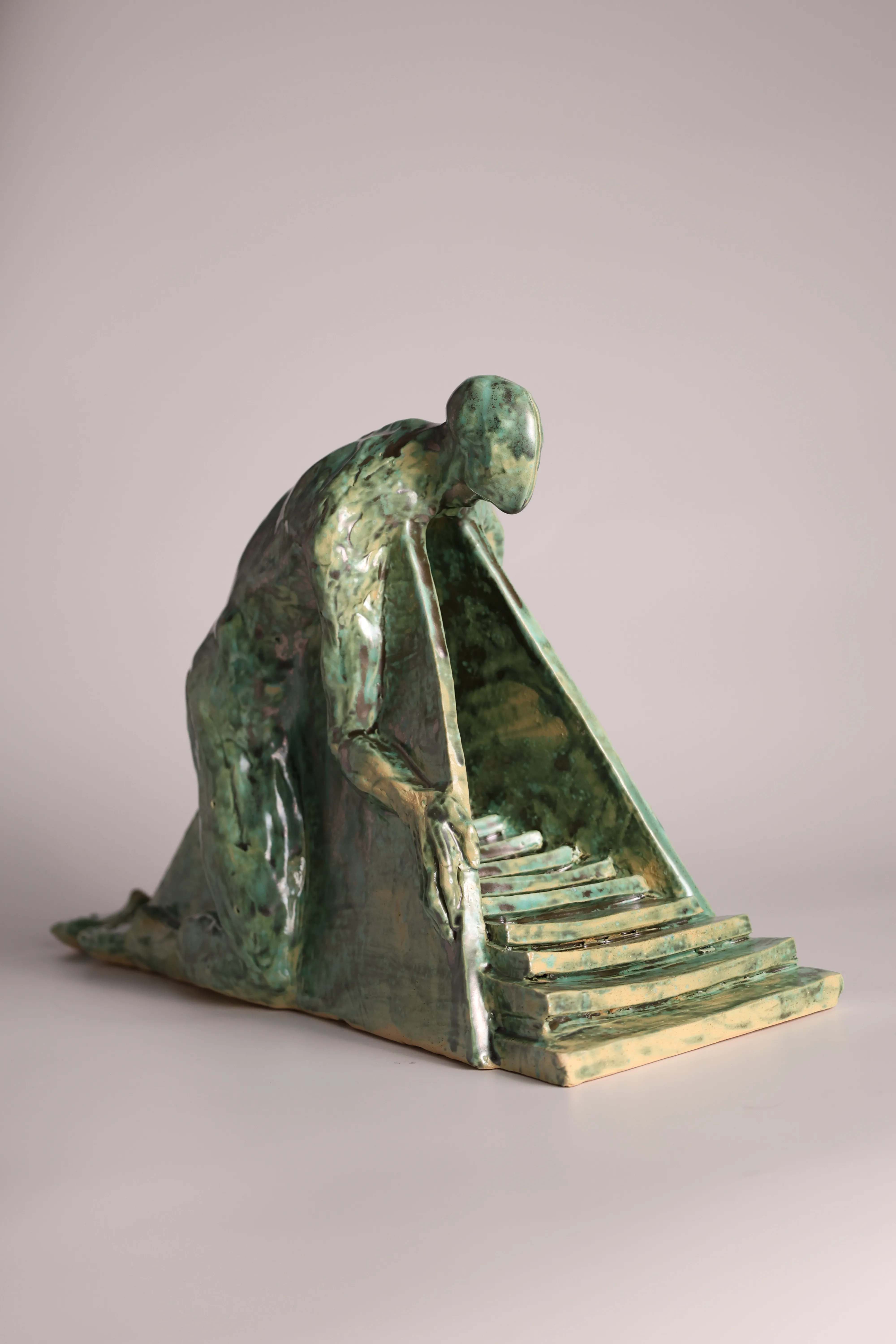 Image of Exit by VITALIY KRASUTSKIY, size: 48х25х15, made of Шамотна глина, поливи, Sculpture medium, from Львів, part of the Series 1 series, priced at €1000 (≈ 51,771 грн) Photo 2 of 10.