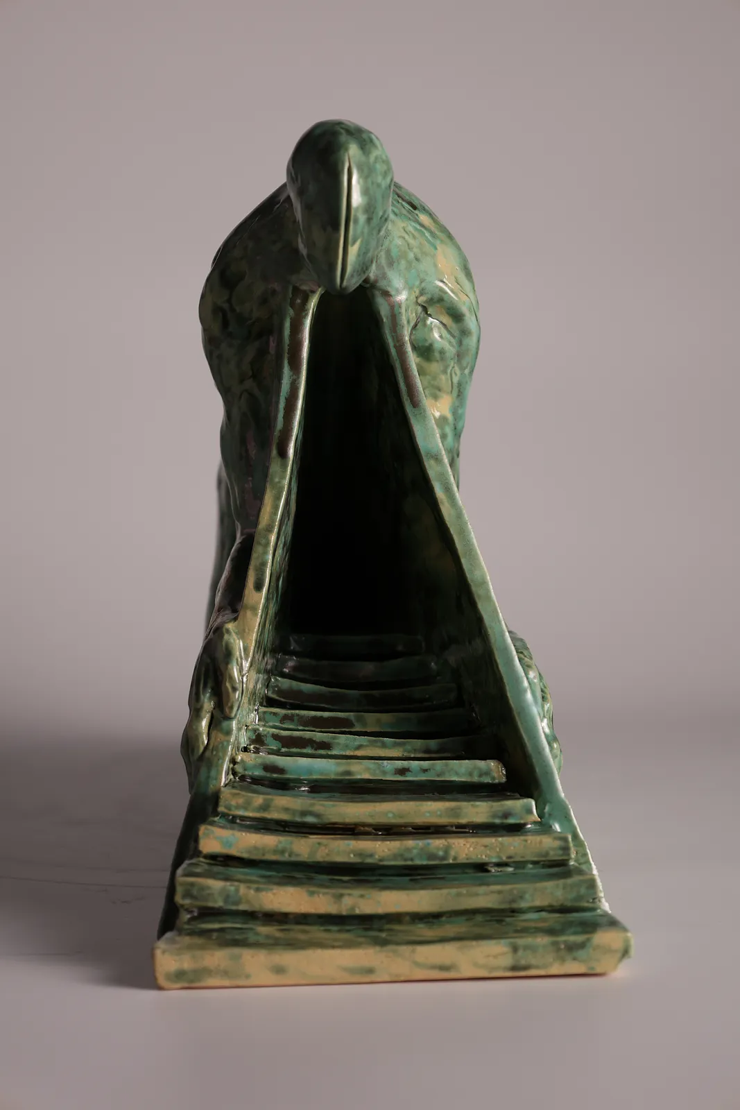 Image of Exit by VITALIY KRASUTSKIY, size: 48х25х15, made of Шамотна глина, поливи, Sculpture medium, from Львів, part of the Series 1 series, priced at €700 Photo 3 of 10.