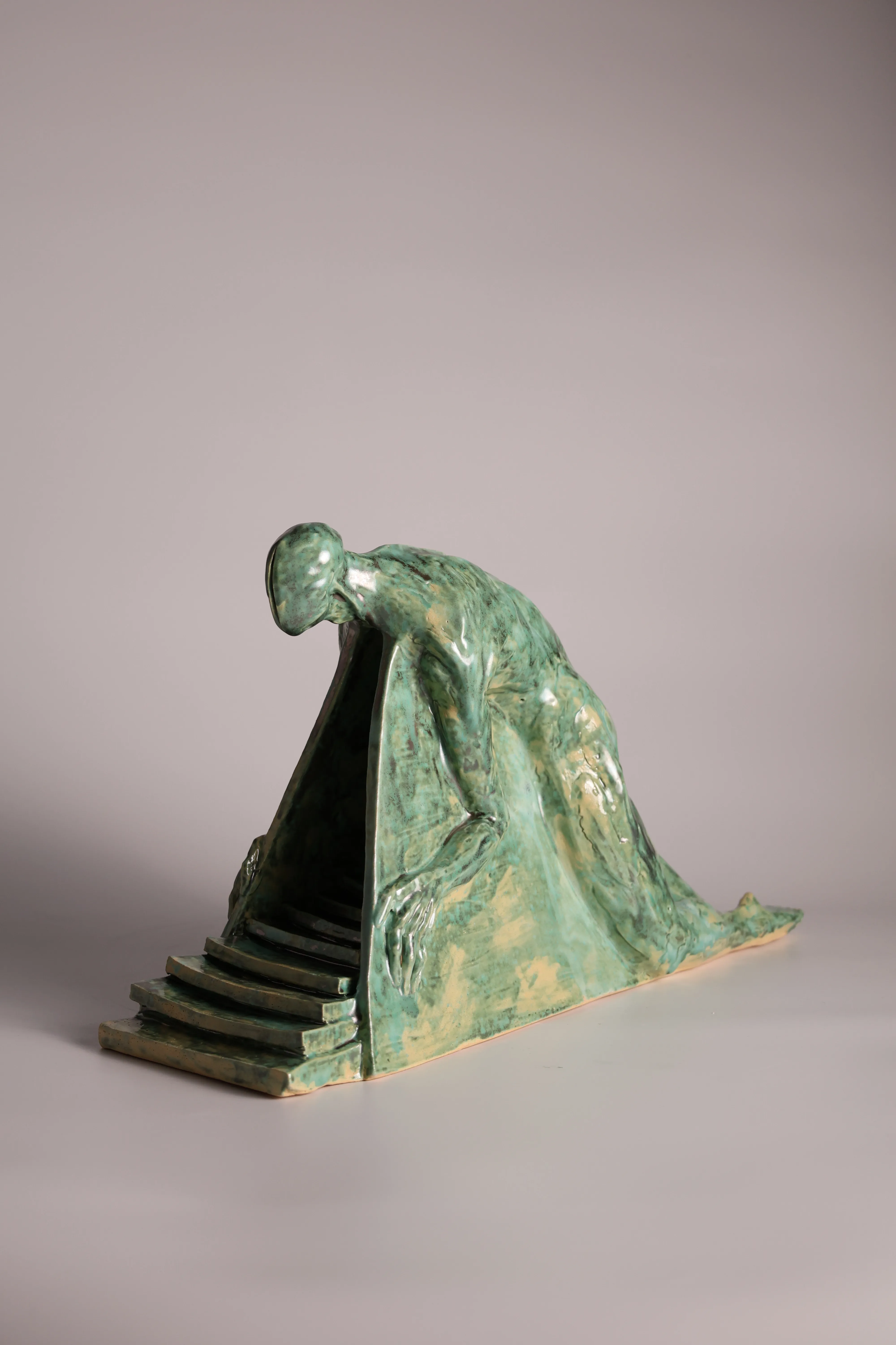 Image of Exit by VITALIY KRASUTSKIY, size: 48х25х15, made of Шамотна глина, поливи, Sculpture medium, from Львів, part of the Series 1 series, priced at €1000 (≈ 51,771 грн) Photo 4 of 10.