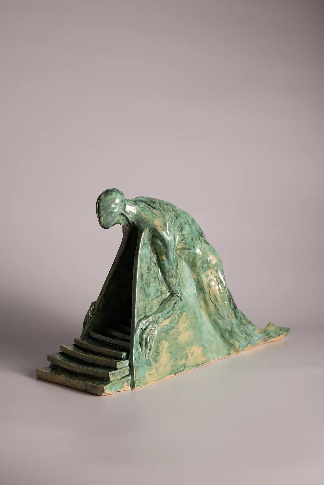 Image of Exit by VITALIY KRASUTSKIY, size: 48х25х15, made of Шамотна глина, поливи, Sculpture medium, from Львів, part of the Series 1 series, priced at €700 Photo 4 of 10.