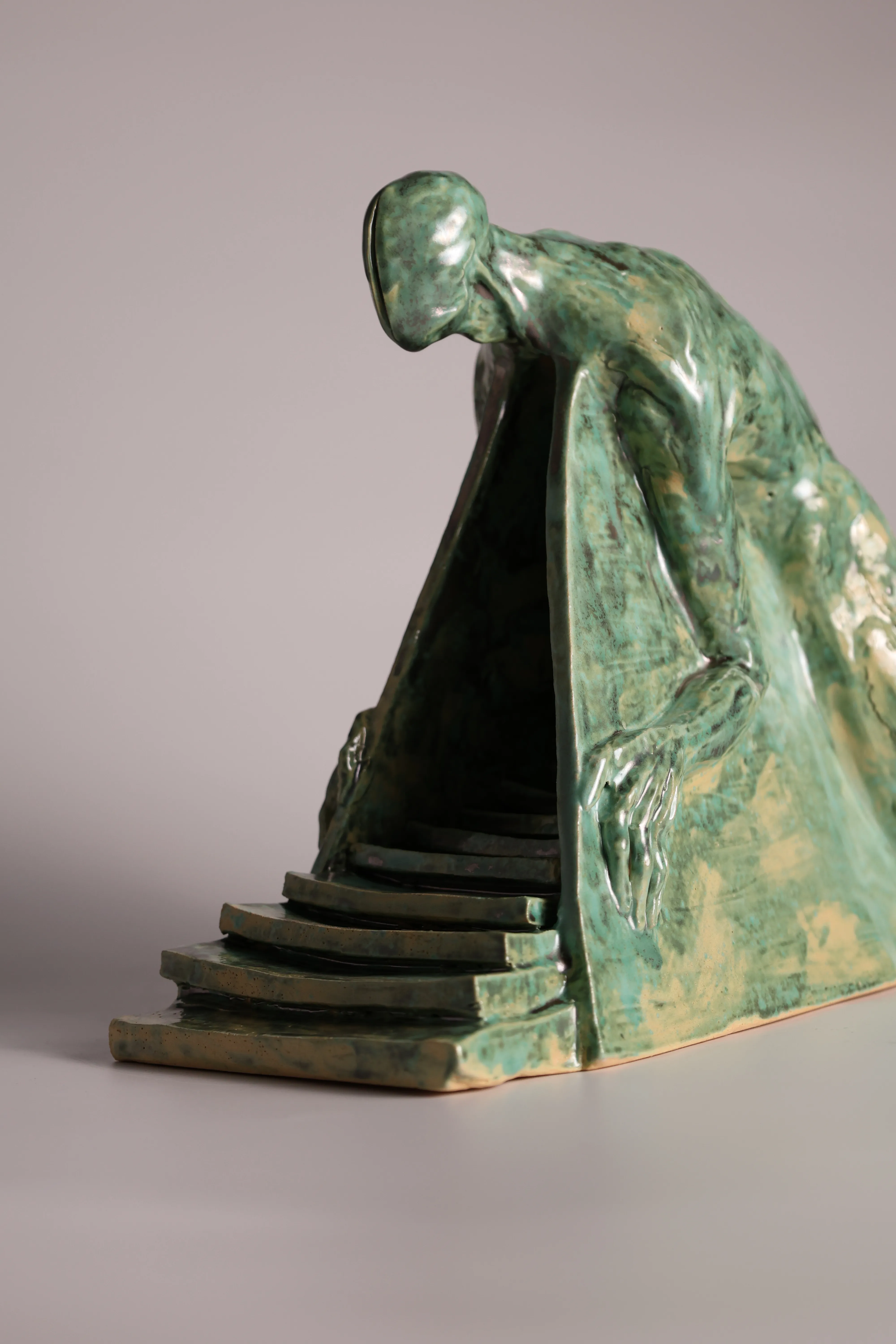 Image of Exit by VITALIY KRASUTSKIY, size: 48х25х15, made of Шамотна глина, поливи, Sculpture medium, from Львів, part of the Series 1 series, priced at €1000 (≈ 51,771 грн) Photo 6 of 10.