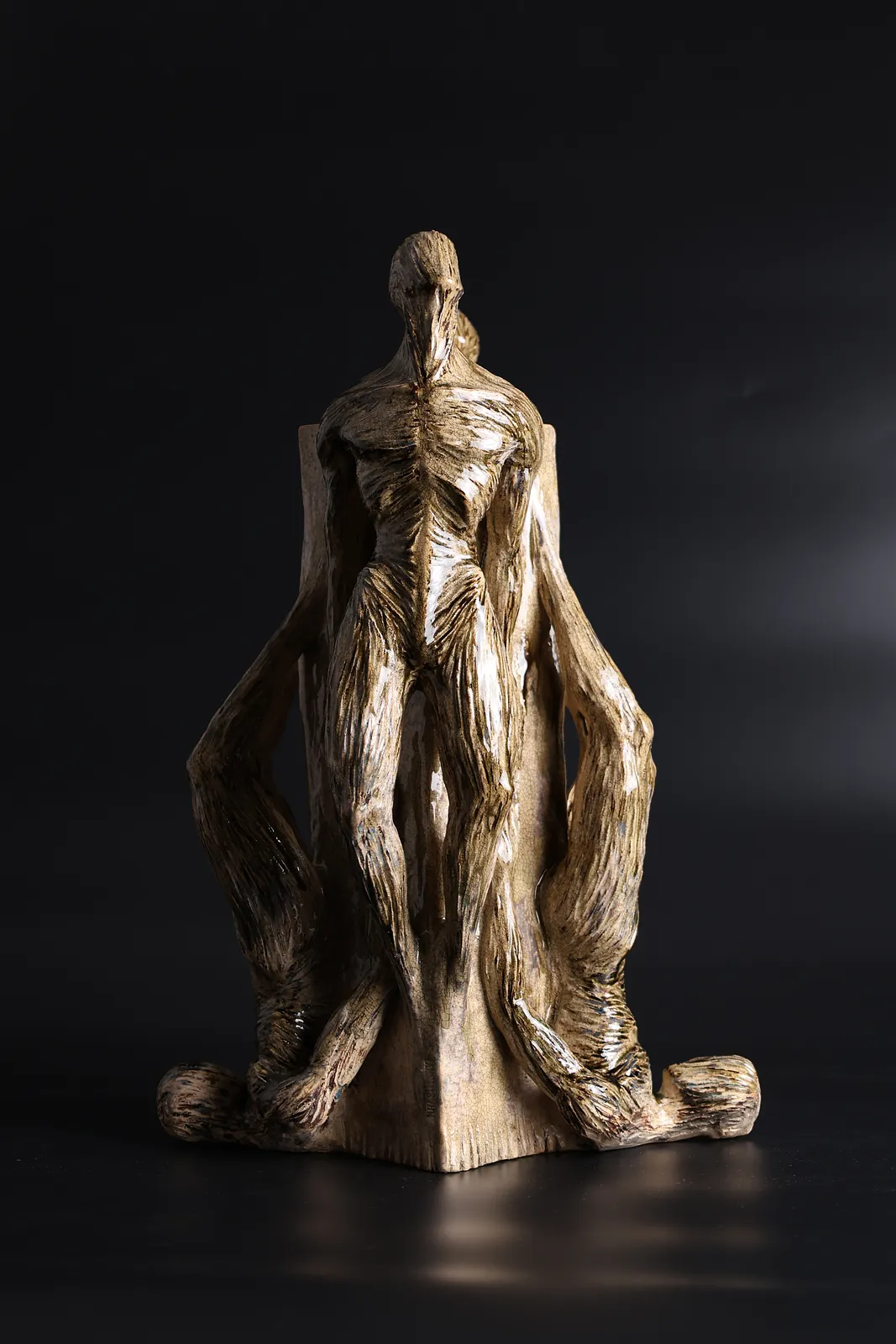 Image of Fundation by VITALIY KRASUTSKIY, size: H=46cm, made of Шамотна глина, поливи, Sculpture medium, from Lviv, priced at €1200 Photo 5 of 12.