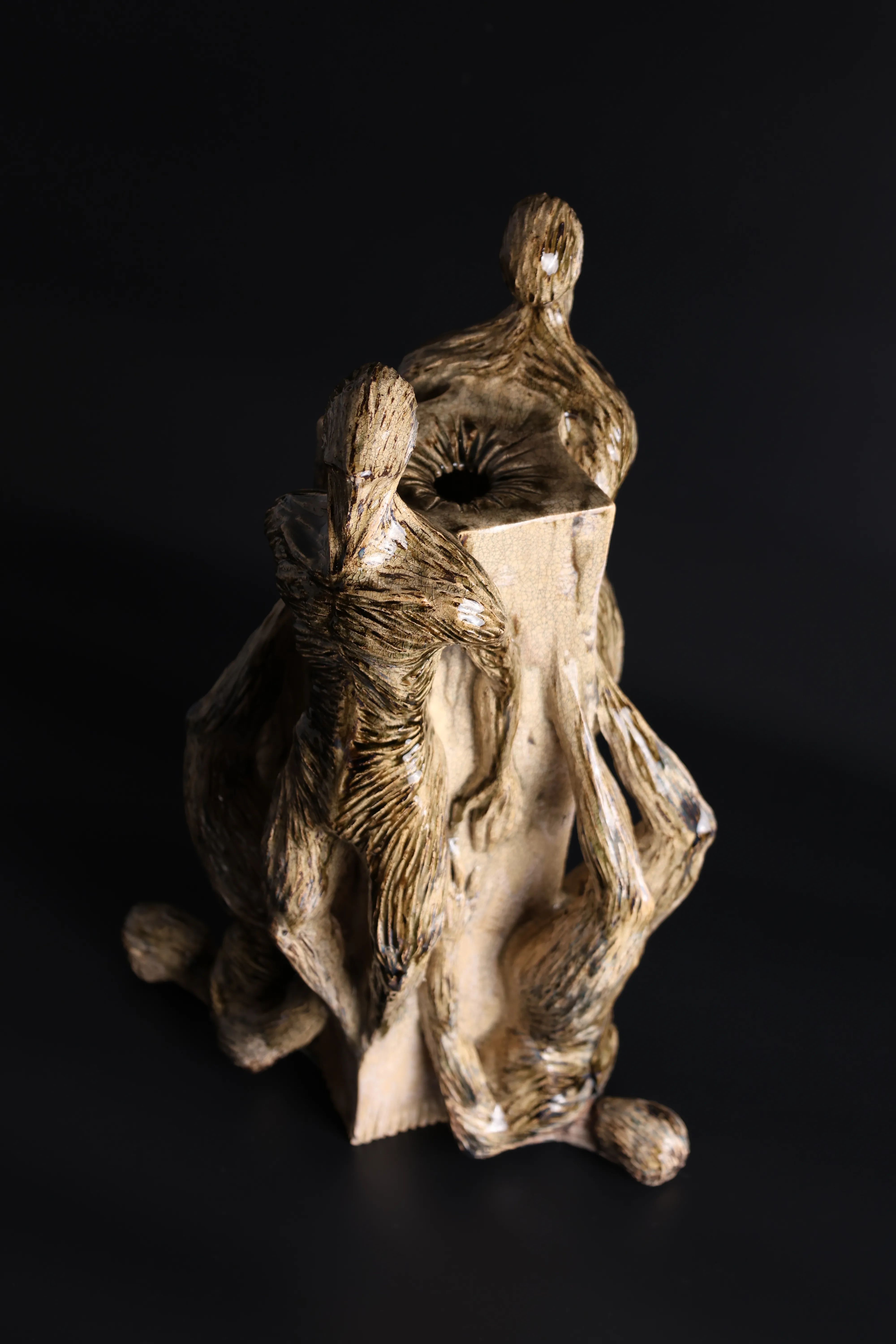 Image of Fundation by VITALIY KRASUTSKIY, size: H=46cm, made of Шамотна глина, поливи, Sculpture medium, from Lviv, priced at €1200 Photo 2 of 12.