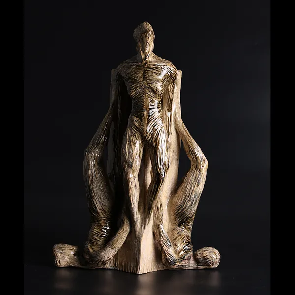 Image of Fundation by VITALIY KRASUTSKIY, size: H=46cm, made of Шамотна глина, поливи, Sculpture medium, from Lviv, priced at €1200