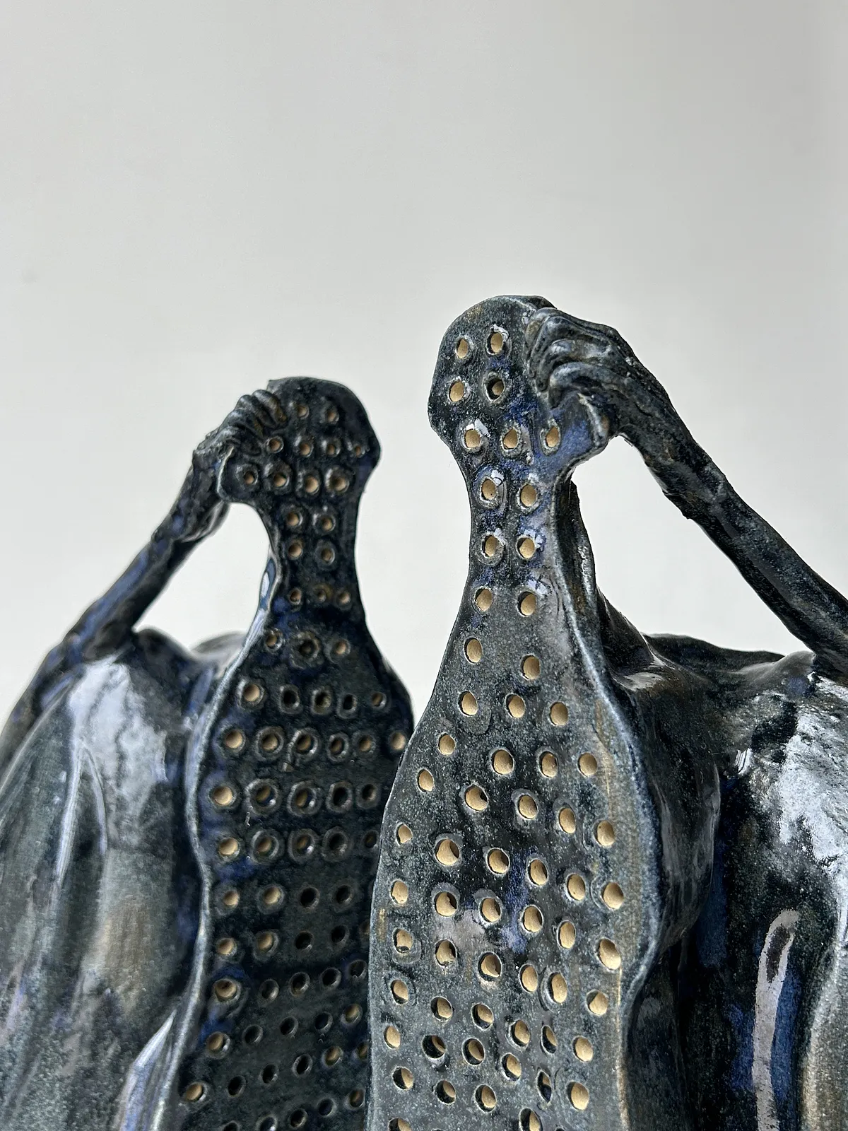 Image of Divided by VITALIY KRASUTSKIY, made of Chamotte clay, glazes, Sculpture medium, from Lviv, part of the Series 1 series Photo 9 of 9.