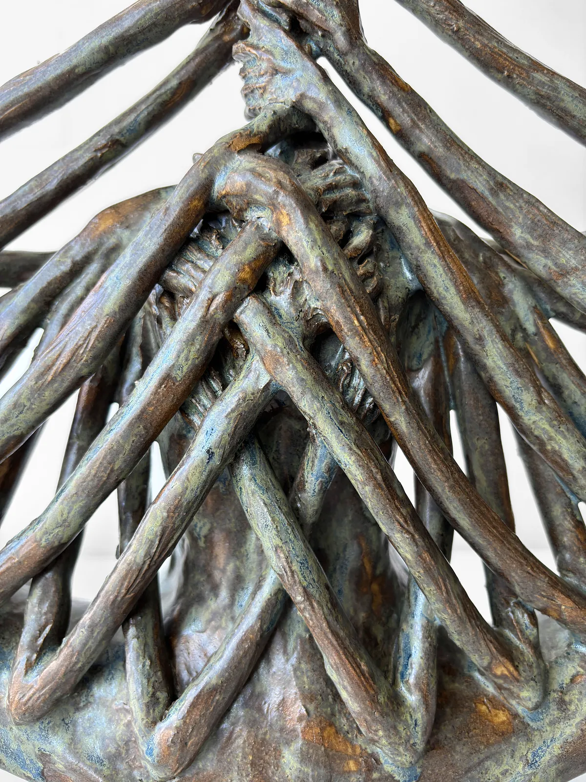 Image of Pressure by VITALIY KRASUTSKIY, made of Chamotte clay, ceramic glazes, Sculpture medium, from Lviv, part of the Series 1 series Photo 3 of 11.
