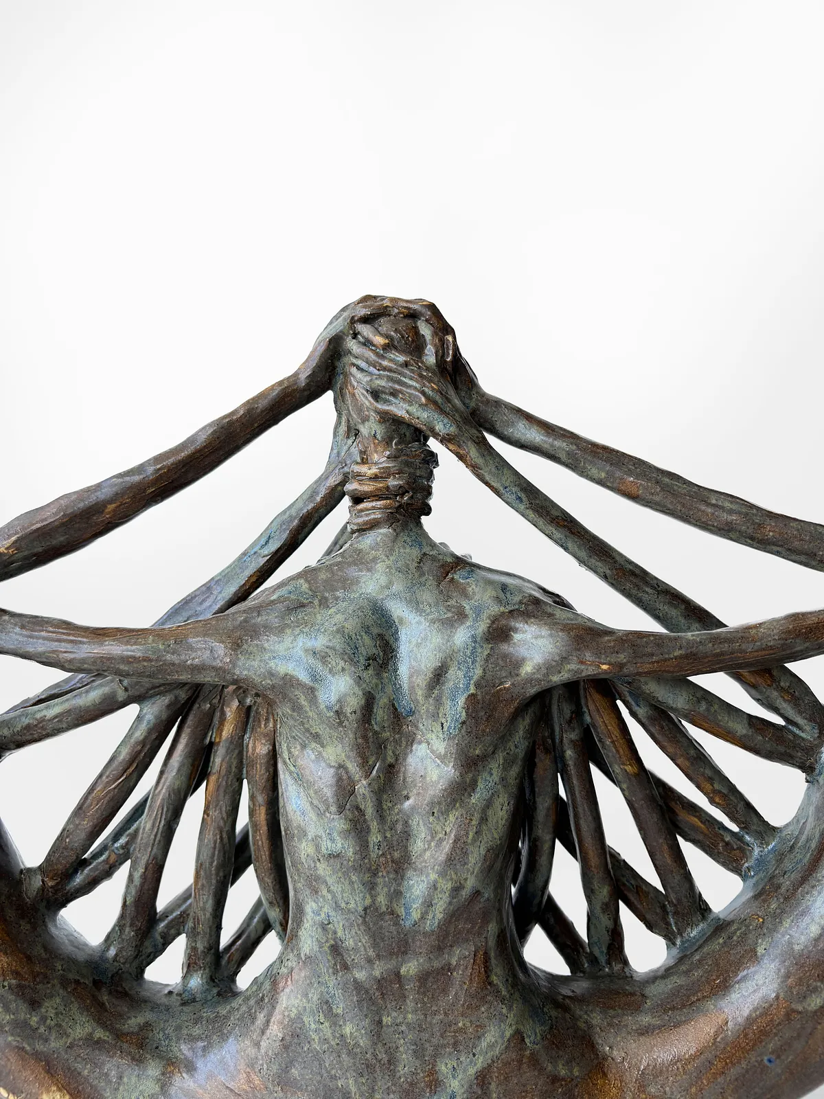 Image of Pressure by VITALIY KRASUTSKIY, made of Chamotte clay, ceramic glazes, Sculpture medium, from Lviv, part of the Series 1 series Photo 6 of 11.