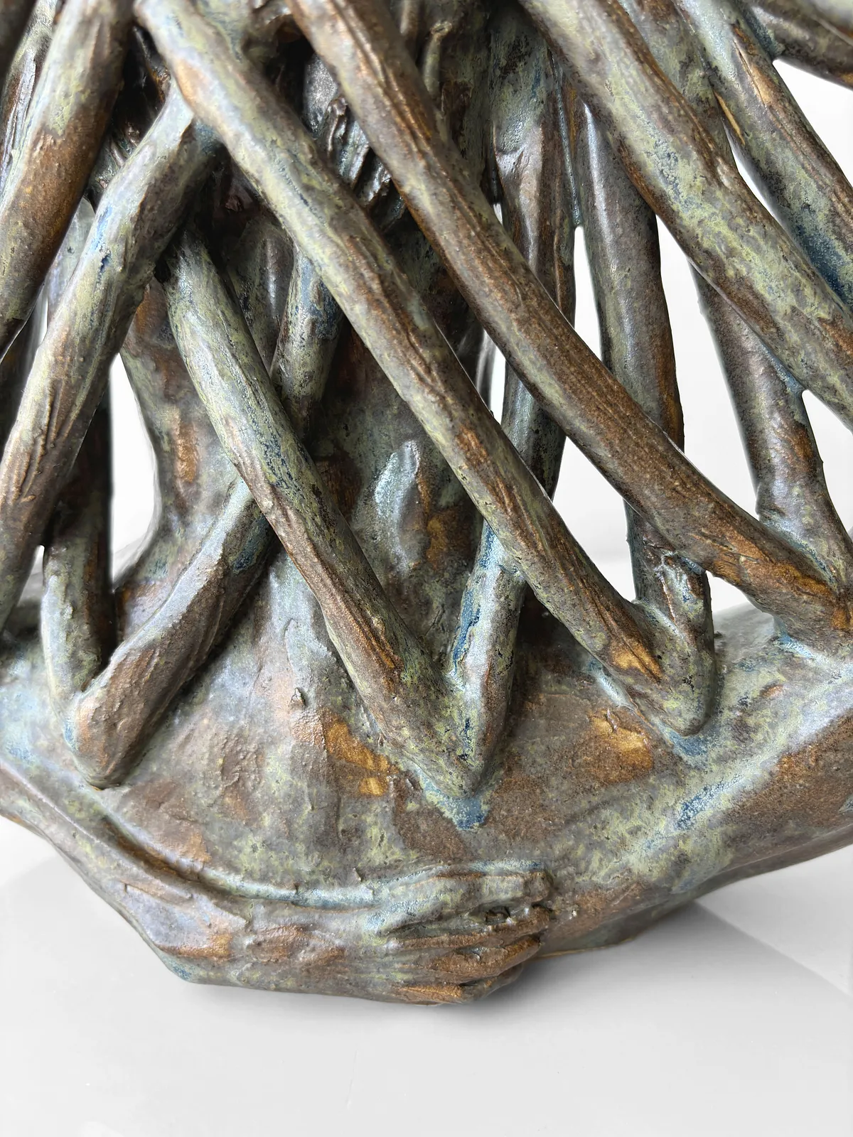 Image of Pressure by VITALIY KRASUTSKIY, made of Chamotte clay, ceramic glazes, Sculpture medium, from Lviv, part of the Series 1 series Photo 11 of 11.