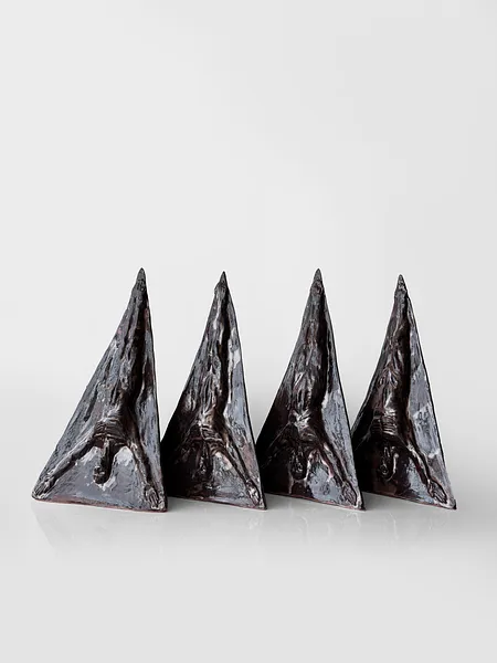 Image of The Fall by VITALIY KRASUTSKIY, size: 45х25х20, made of Chamotte clay, glazes, Sculpture medium, from Lviv, part of the Series 1 series, priced at $400 Photo 6 of 8.