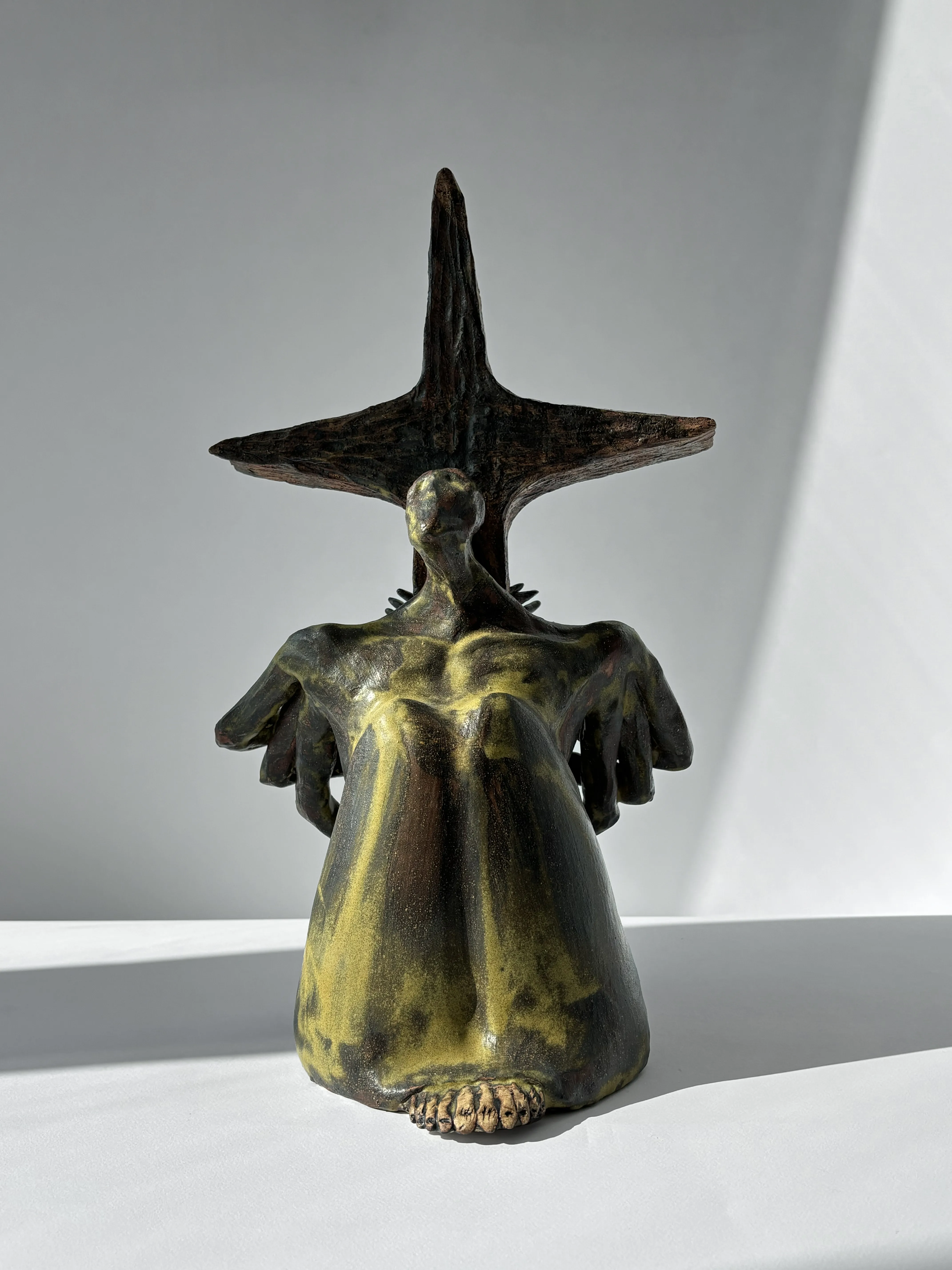 Image of Мій хрест by VITALIY KRASUTSKIY, size: 37х22х20см, made of ceramics, Sculpture medium, from Lviv, part of the Series 1 series Photo 1 of 7.