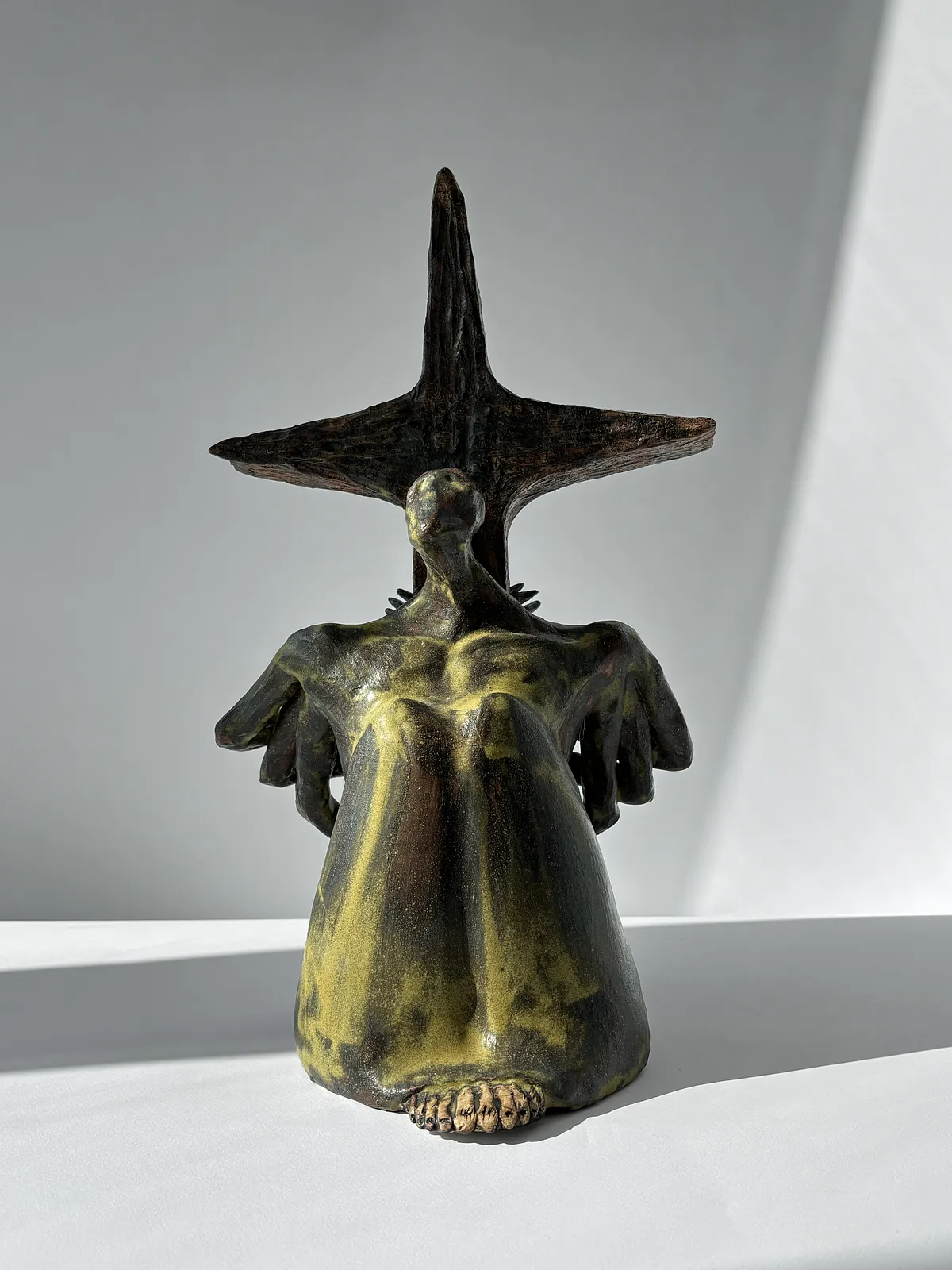 Image of My Cross by VITALIY KRASUTSKIY, made of ceramics, Sculpture medium, from Lviv, part of the Series 1 series Photo 1 of 7.