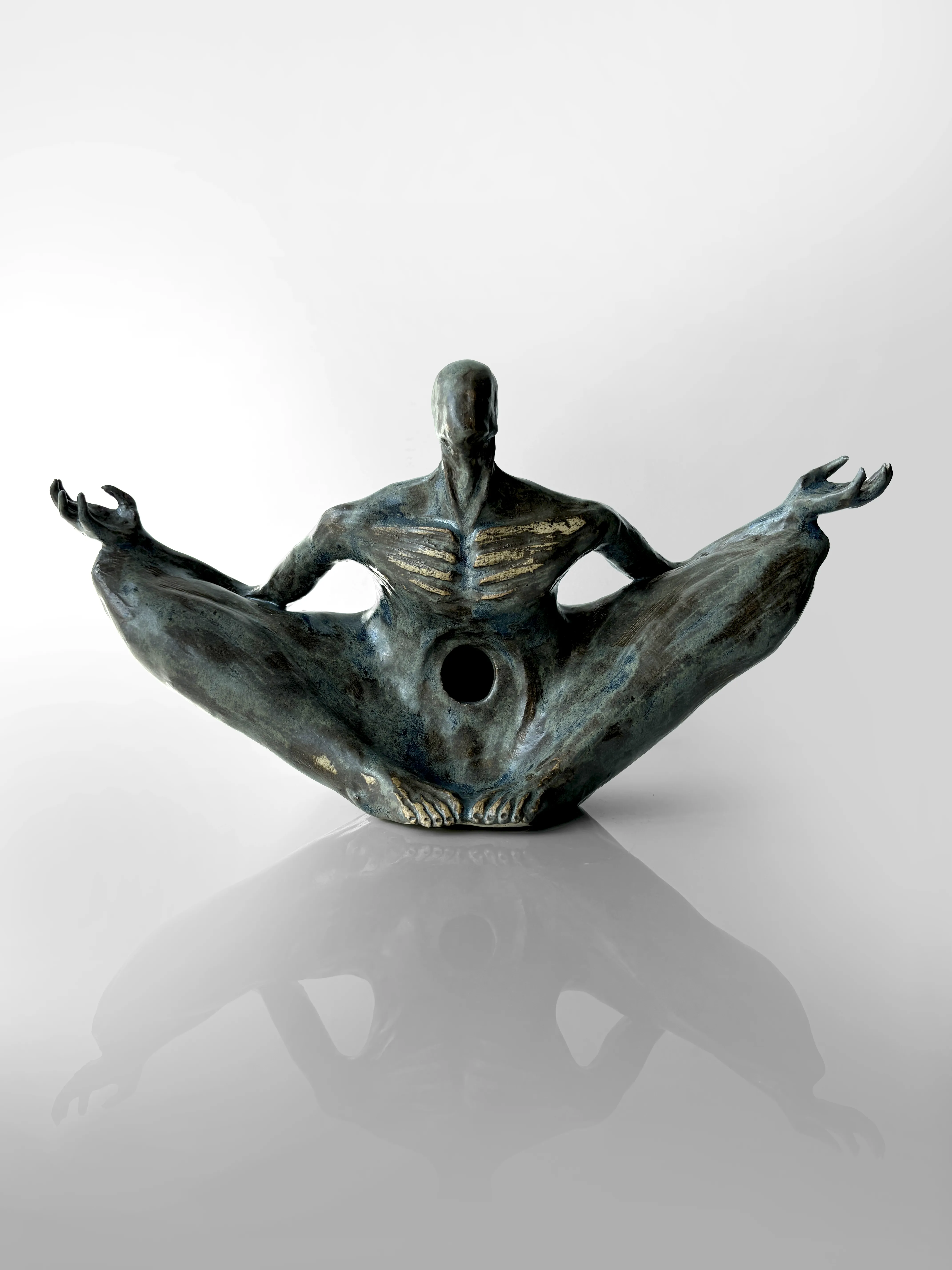 Image of Emptiness by VITALIY KRASUTSKIY, made of Chamotte clay, glazes, Sculpture medium, from Lviv, part of the Series 1 series Photo 8 of 10.