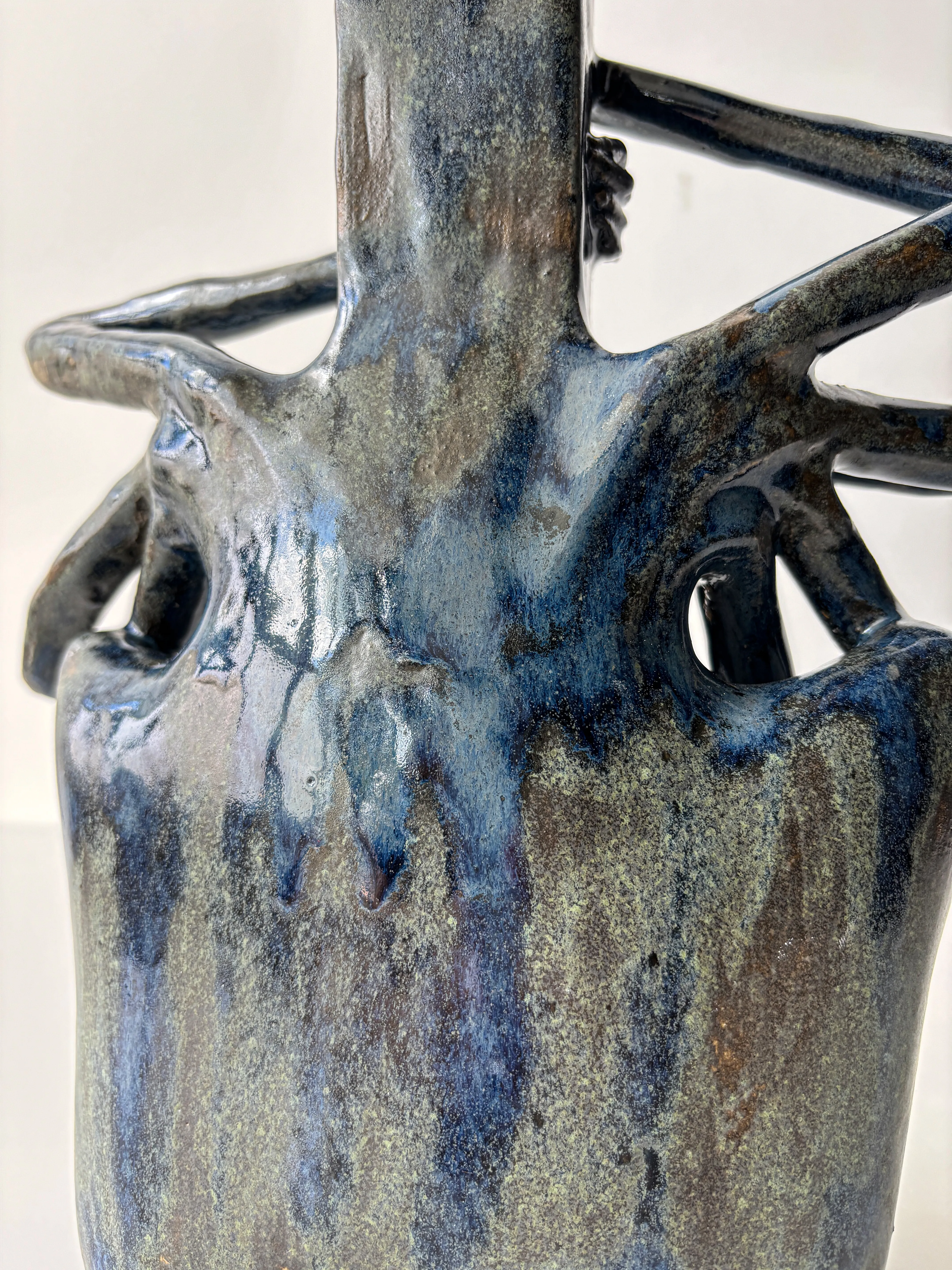 Image of Faces by VITALIY KRASUTSKIY, made of Chamotte clay, glazes, Sculpture medium, from Lviv, part of the Series 1 series Photo 4 of 5.