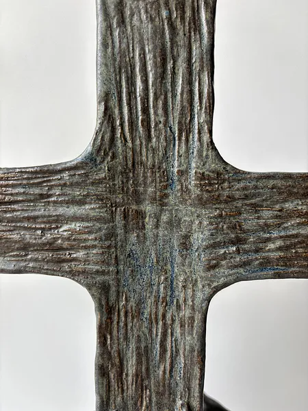Image of Cross-headed by VITALIY KRASUTSKIY, size: 44x24x20 cm, made of Chamotte clay, glazes, Sculpture medium, from Lviv, part of the Series 1 series, priced at €1200 Photo 2 of 10.