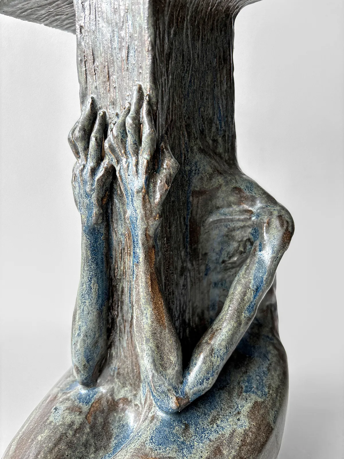 Image of Cross-headed by VITALIY KRASUTSKIY, made of Chamotte clay, glazes, Sculpture medium, from Lviv, part of the Series 1 series, priced at €1200 Photo 3 of 10.