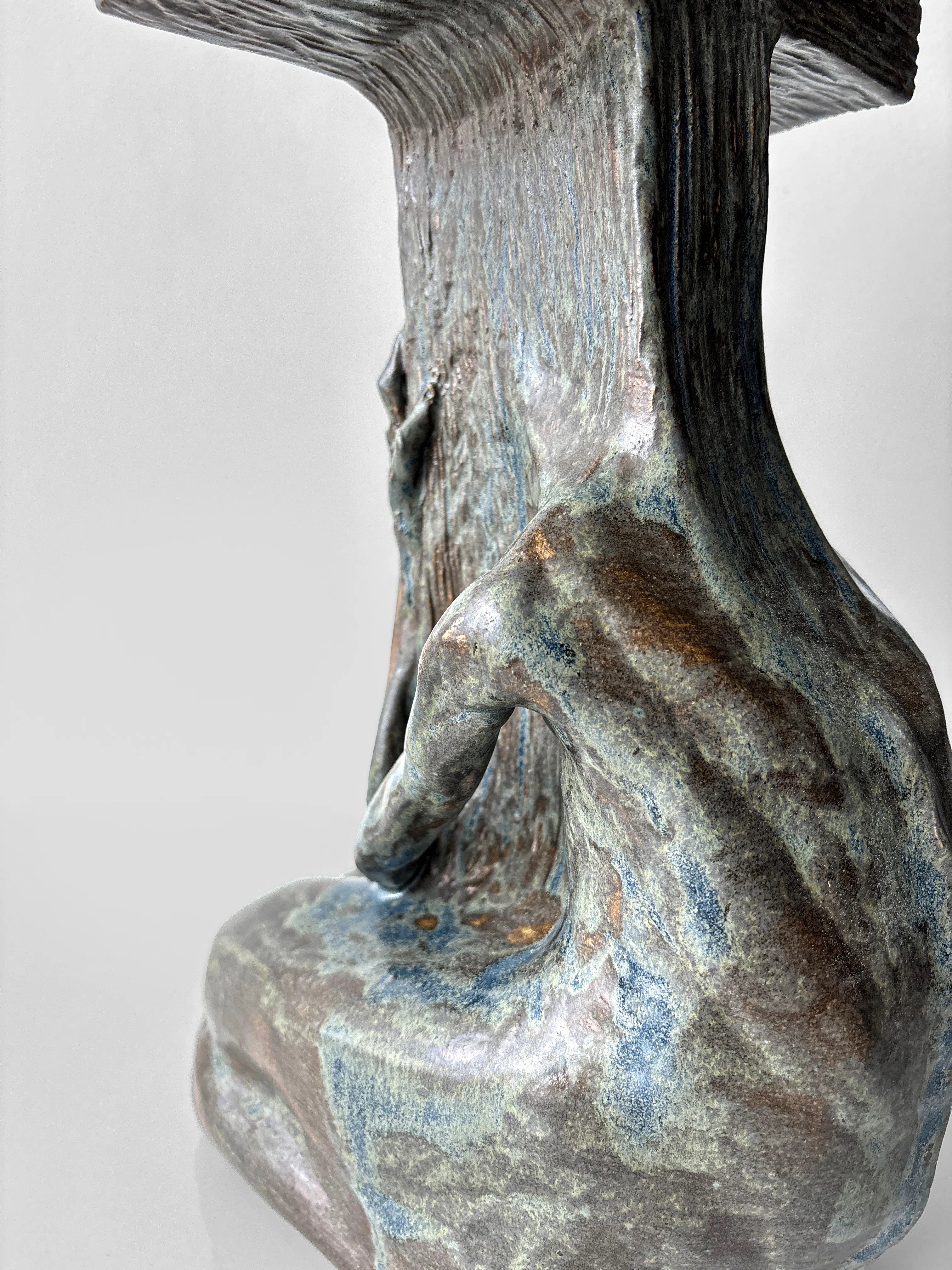 Image of Cross-headed by VITALIY KRASUTSKIY, size: 44x24x20 cm, made of Chamotte clay, glazes, Sculpture medium, from Lviv, part of the Series 1 series, priced at €1200 Photo 8 of 10.