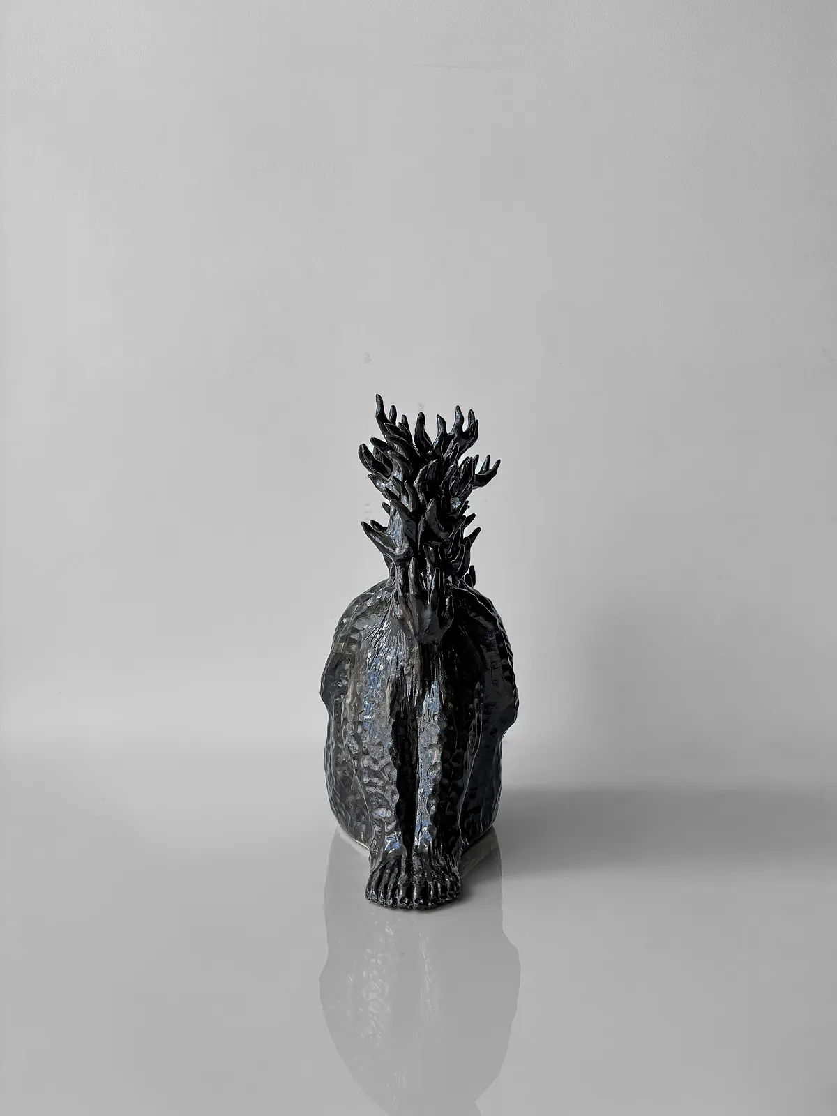 Image of Fire by VITALIY KRASUTSKIY, made of Chamotte clay, glazes, Sculpture medium, from Lviv, part of the Series 1 series, priced at €600 Photo 2 of 9.