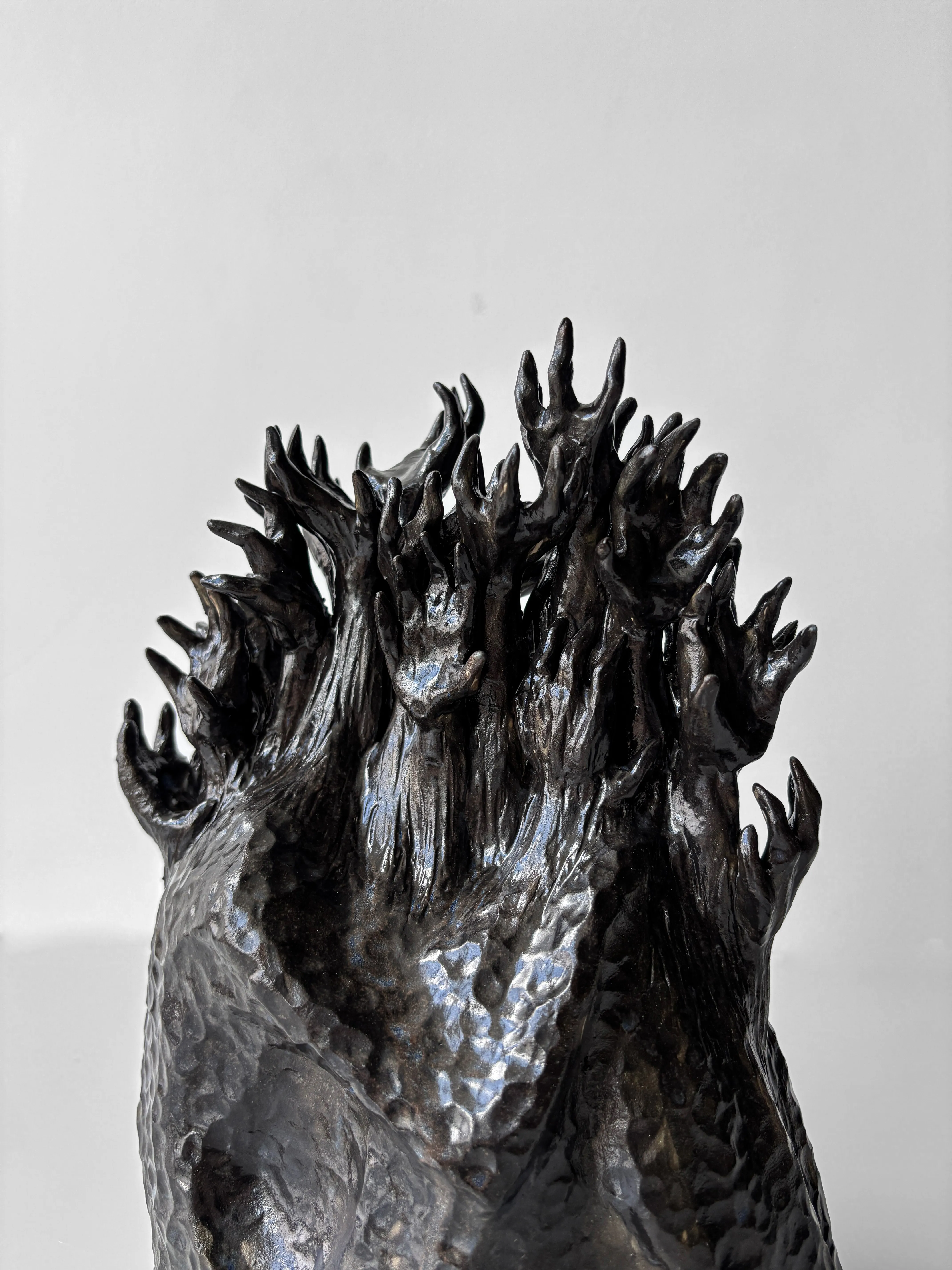 Image of Fire by VITALIY KRASUTSKIY, made of Chamotte clay, glazes, Sculpture medium, from Lviv, part of the Series 1 series, priced at €1200 (≈ 62,160 грн) Photo 4 of 9.
