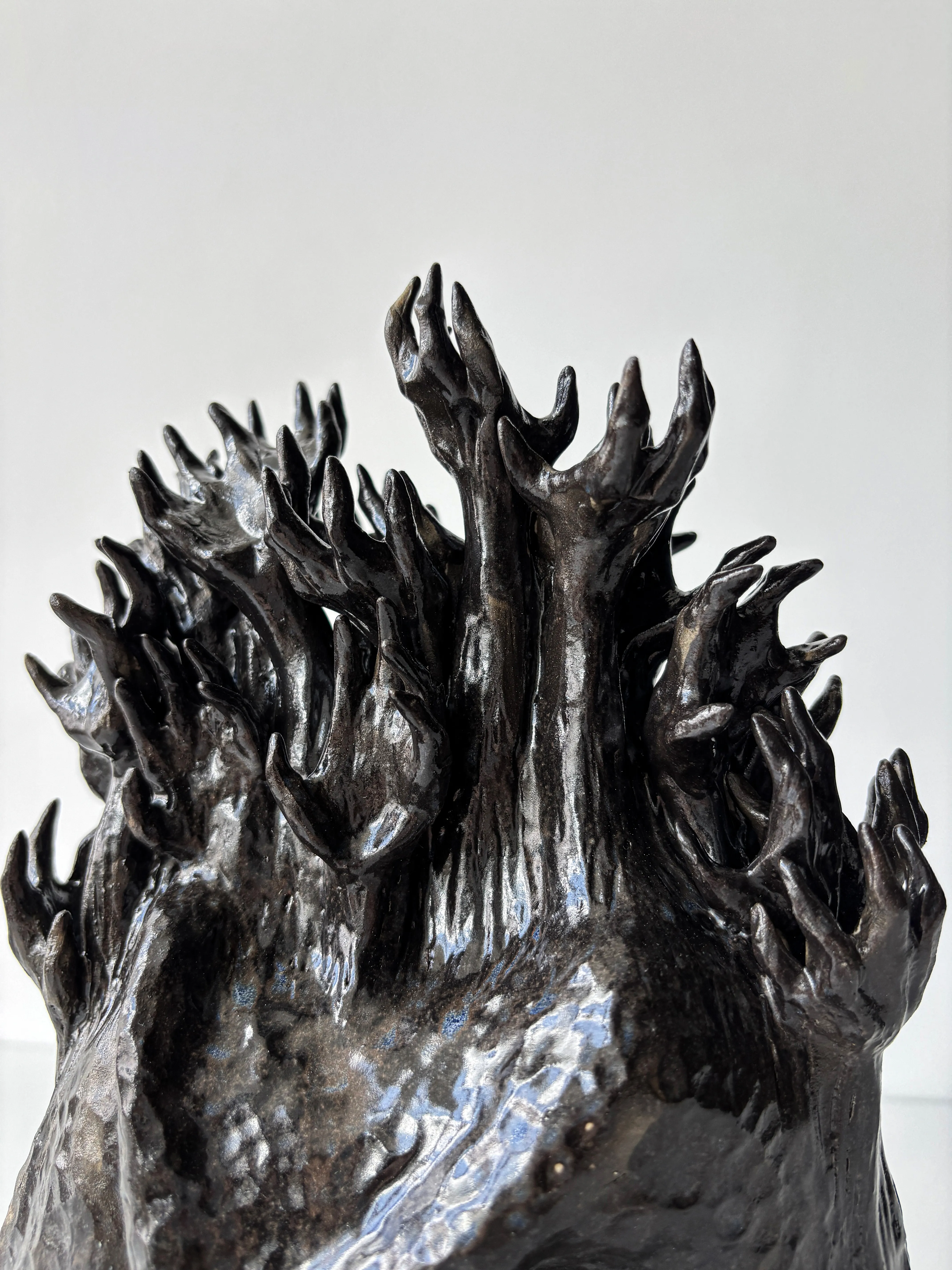 Image of Fire by VITALIY KRASUTSKIY, made of Chamotte clay, glazes, Sculpture medium, from Lviv, part of the Series 1 series, priced at €1200 (≈ 62,160 грн) Photo 5 of 9.