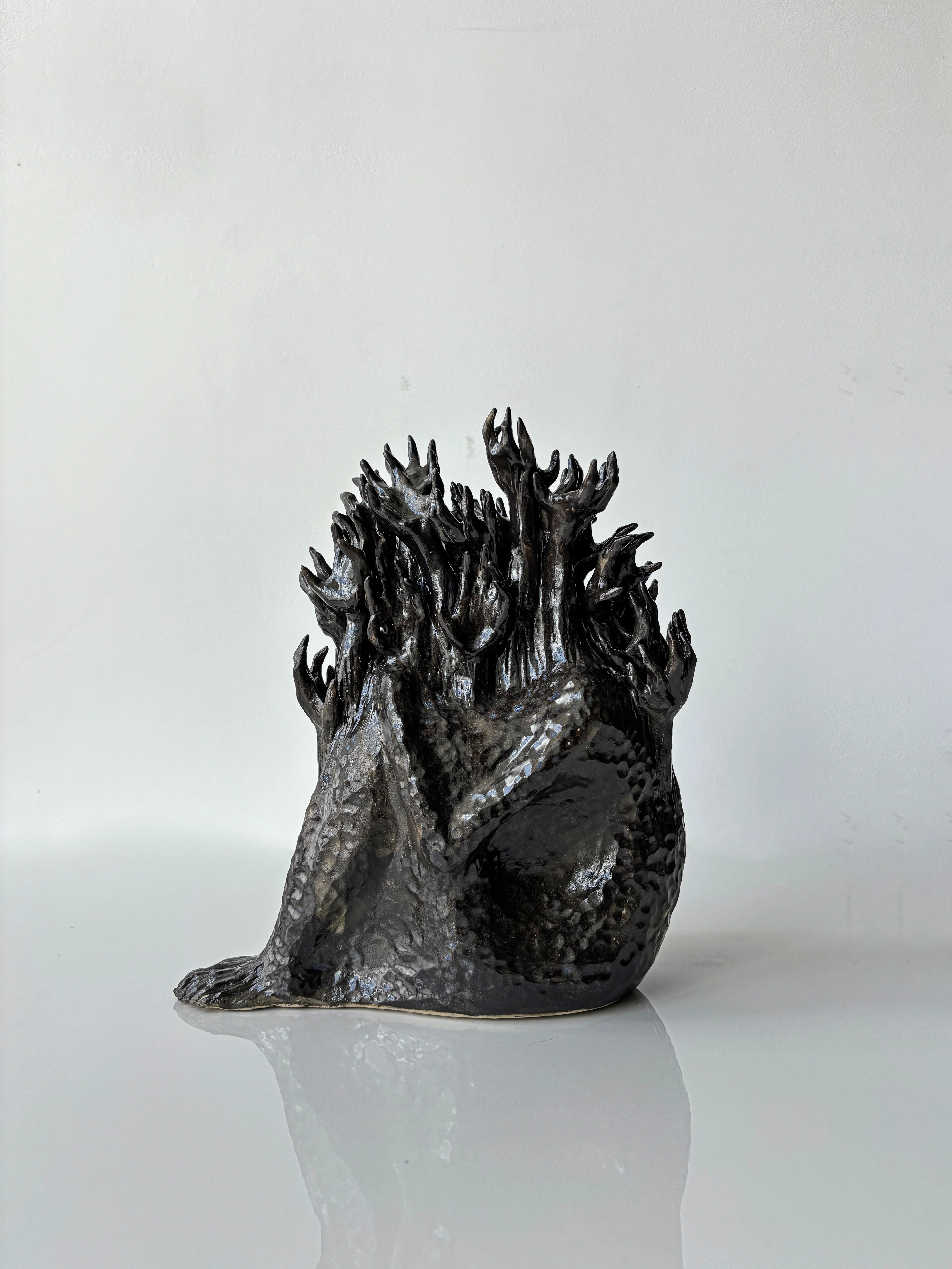 Image of Fire by VITALIY KRASUTSKIY, made of Chamotte clay, glazes, Sculpture medium, from Lviv, part of the Series 1 series, priced at €1200 (≈ 62,160 грн) Photo 9 of 9.