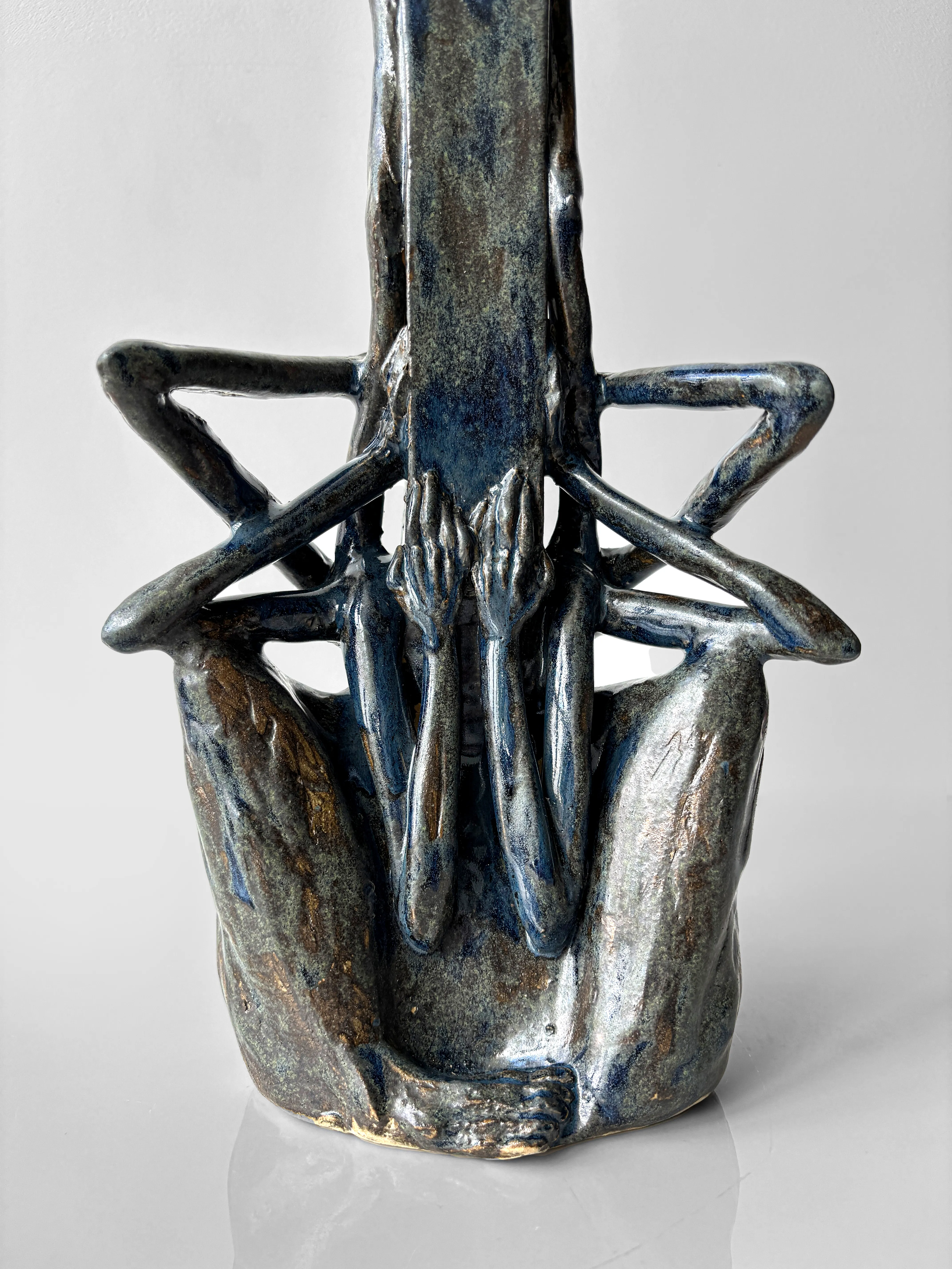 Image of Vertical by VITALIY KRASUTSKIY, made of Chamotte clay, glazes, Sculpture medium, from Lviv, part of the Series 1 series Photo 2 of 8.