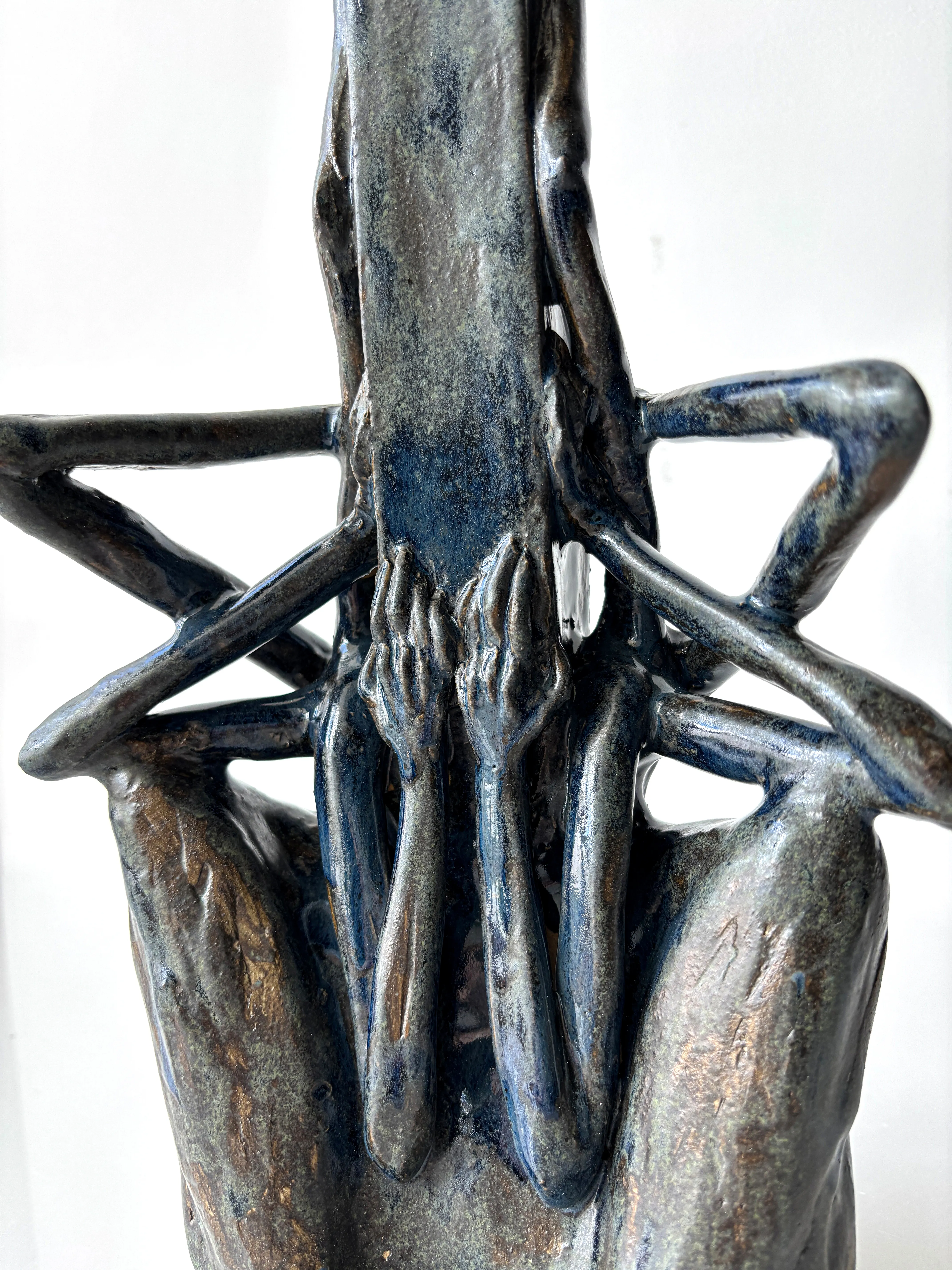 Image of Vertical by VITALIY KRASUTSKIY, made of Chamotte clay, glazes, Sculpture medium, from Lviv, part of the Series 1 series Photo 3 of 8.