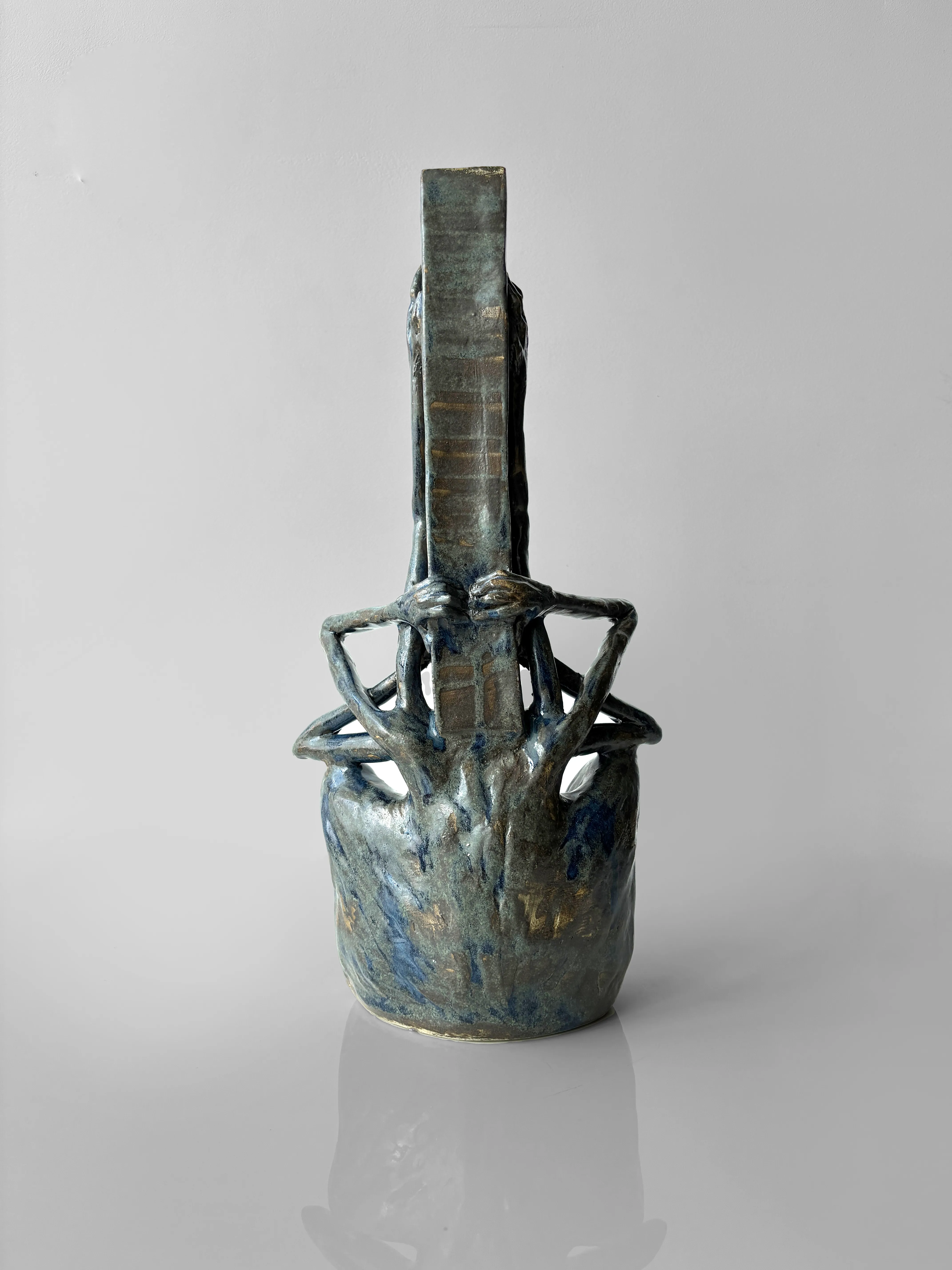 Image of Vertical by VITALIY KRASUTSKIY, made of Chamotte clay, glazes, Sculpture medium, from Lviv, part of the Series 1 series Photo 4 of 8.