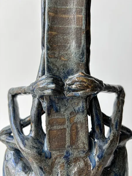 Image of Vertical by VITALIY KRASUTSKIY, made of Chamotte clay, glazes, Sculpture medium, from Lviv, part of the Series 1 series Photo 5 of 8.