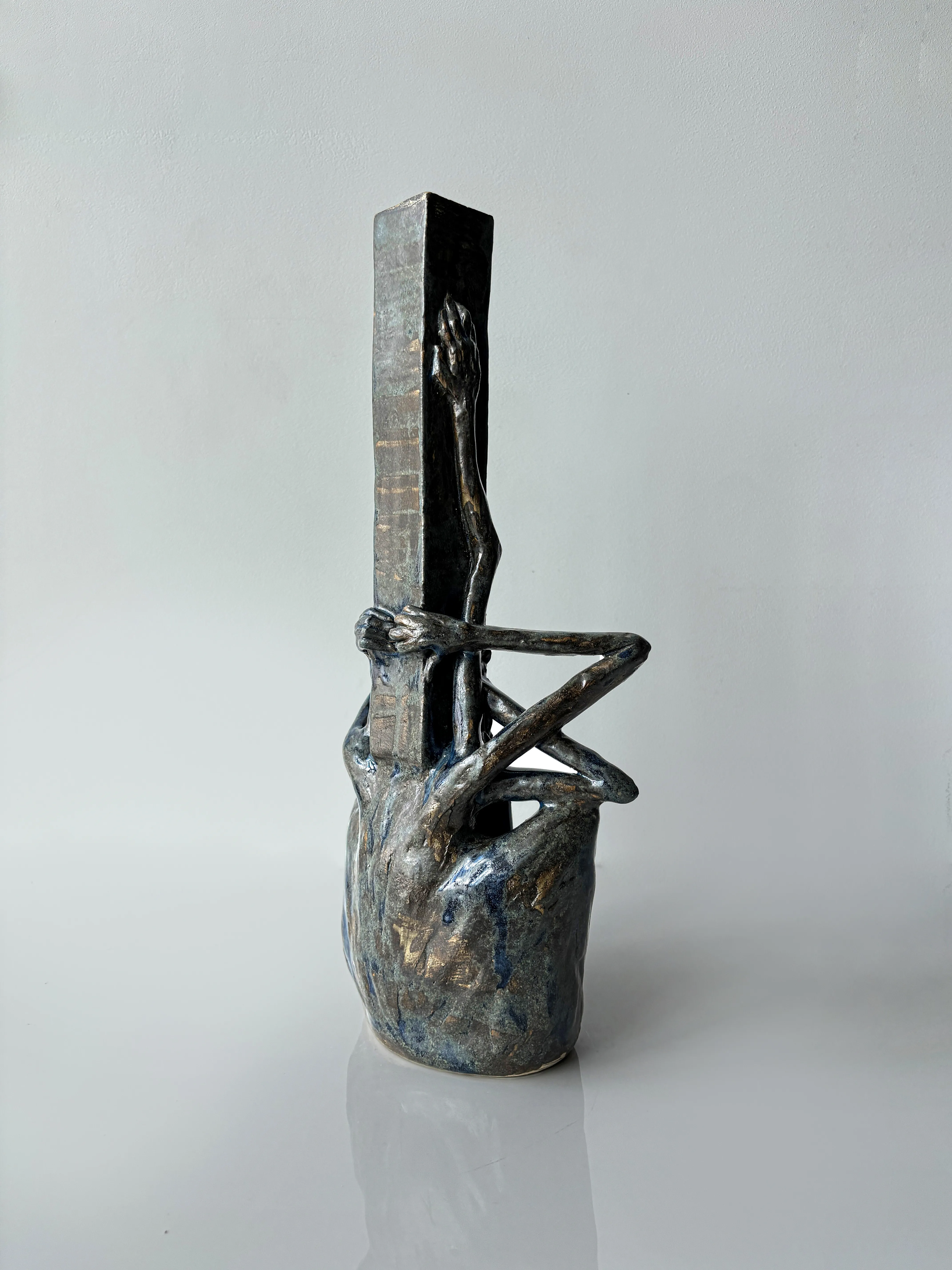 Image of Vertical by VITALIY KRASUTSKIY, made of Chamotte clay, glazes, Sculpture medium, from Lviv, part of the Series 1 series Photo 6 of 8.